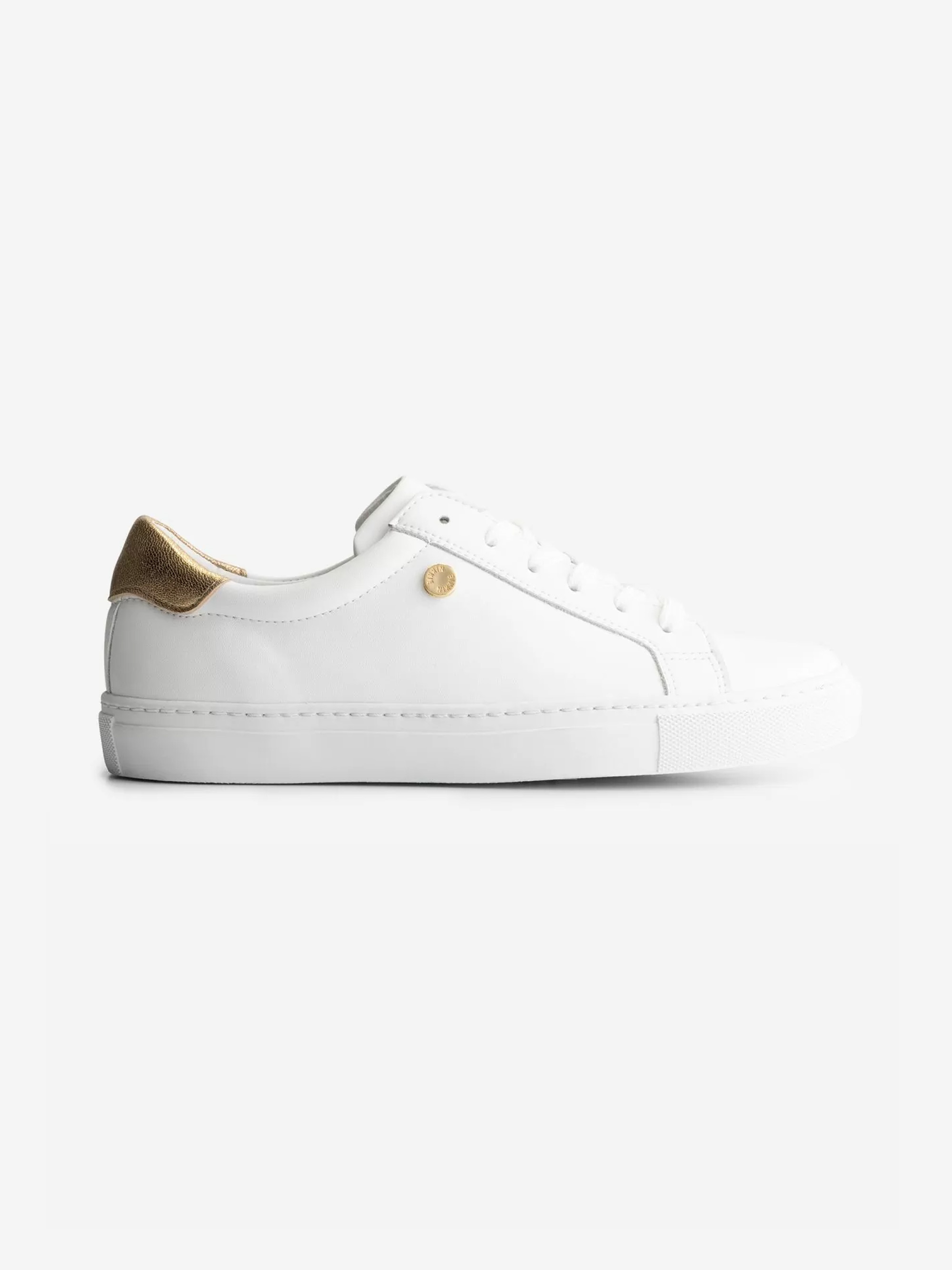 Sneaker met goud detail 