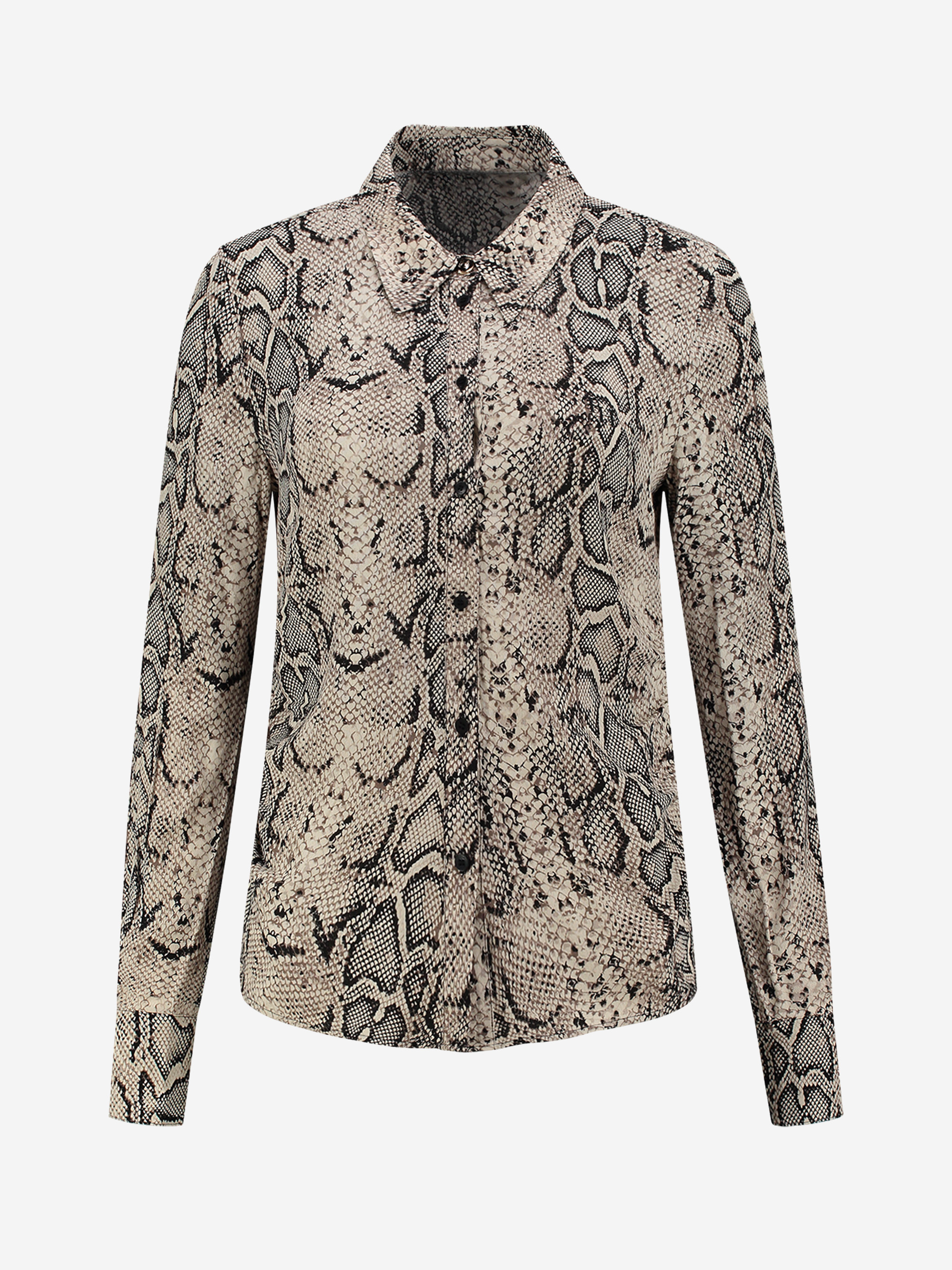 Blouse with snake print