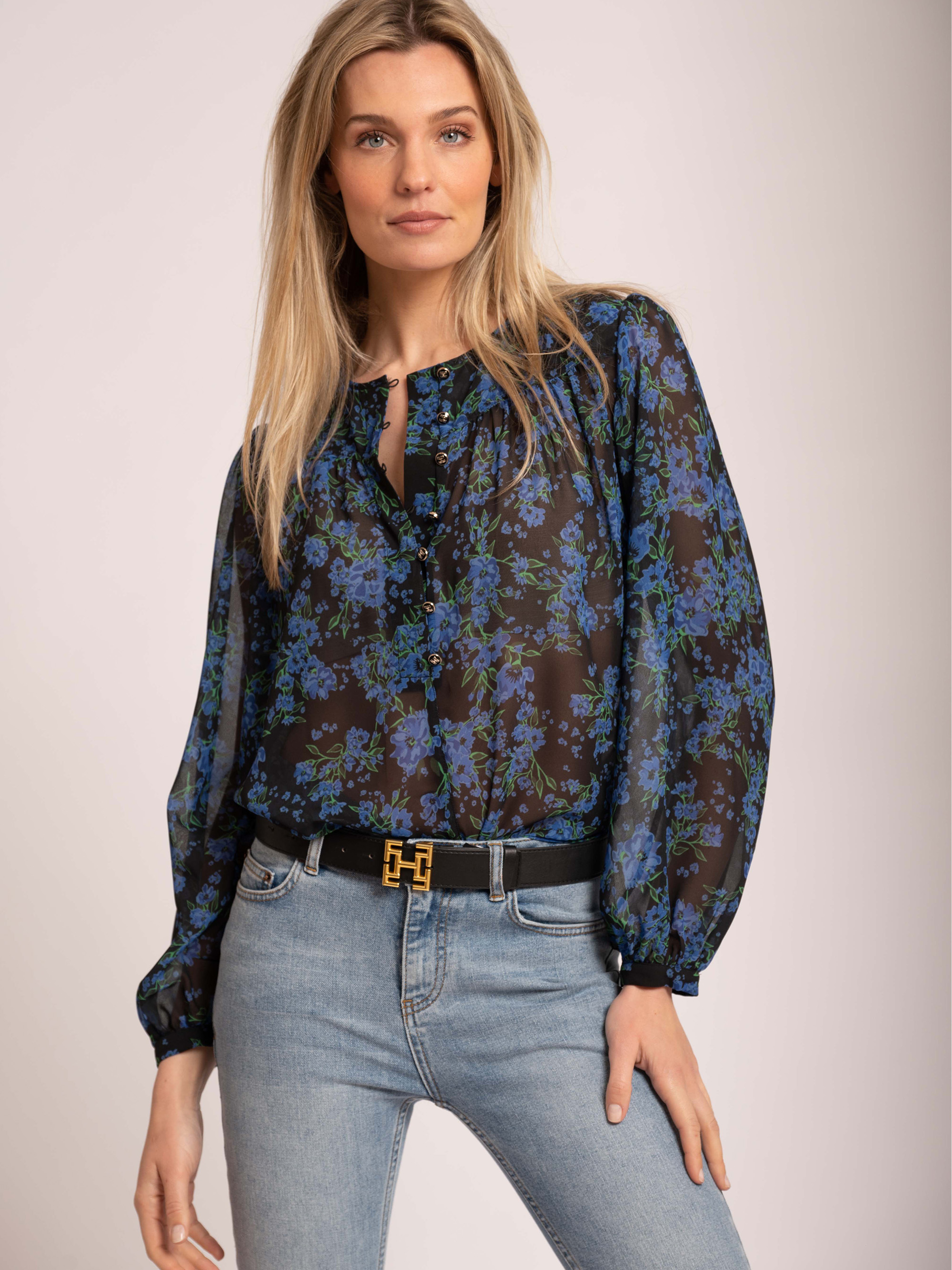 Blouse met bloemenprint 