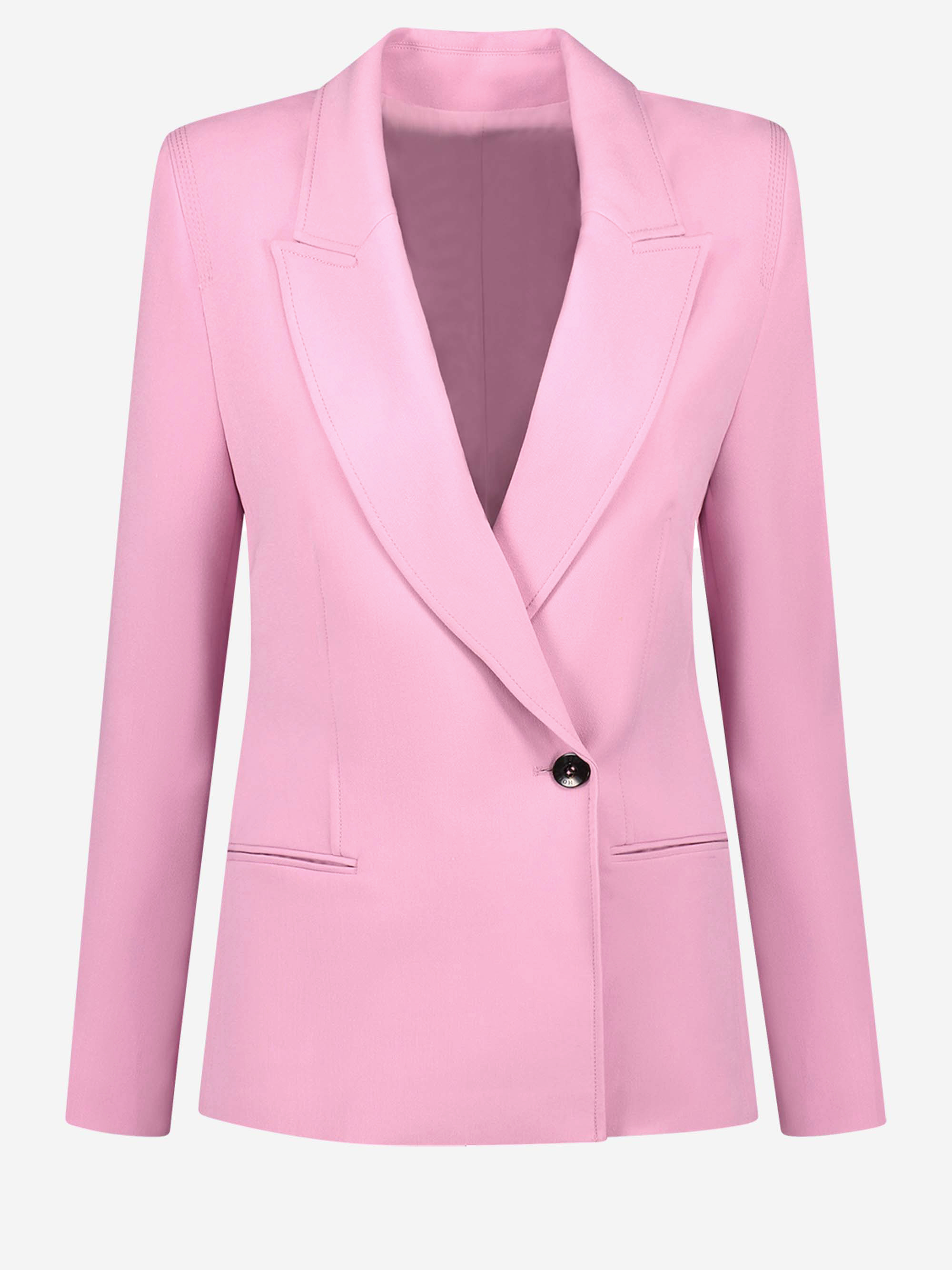 Fitted blazer with lapel collar