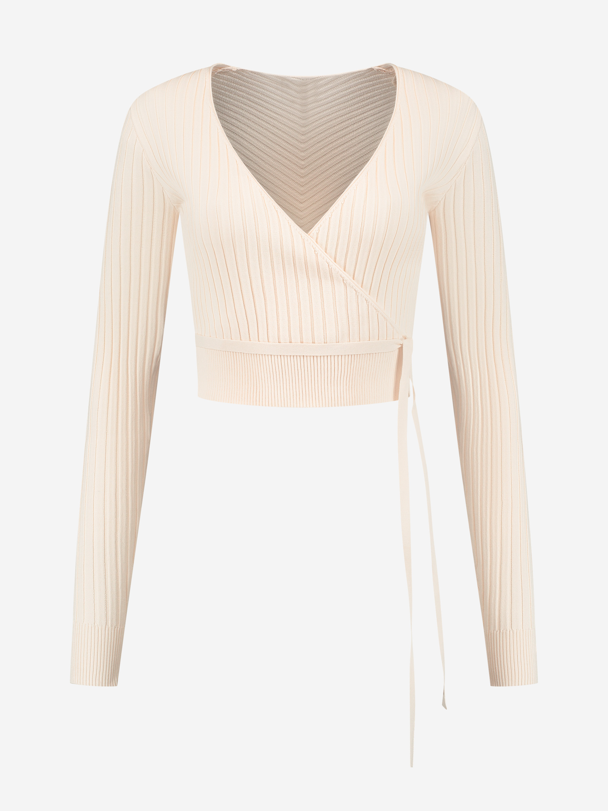 Cardigan met strikkoord