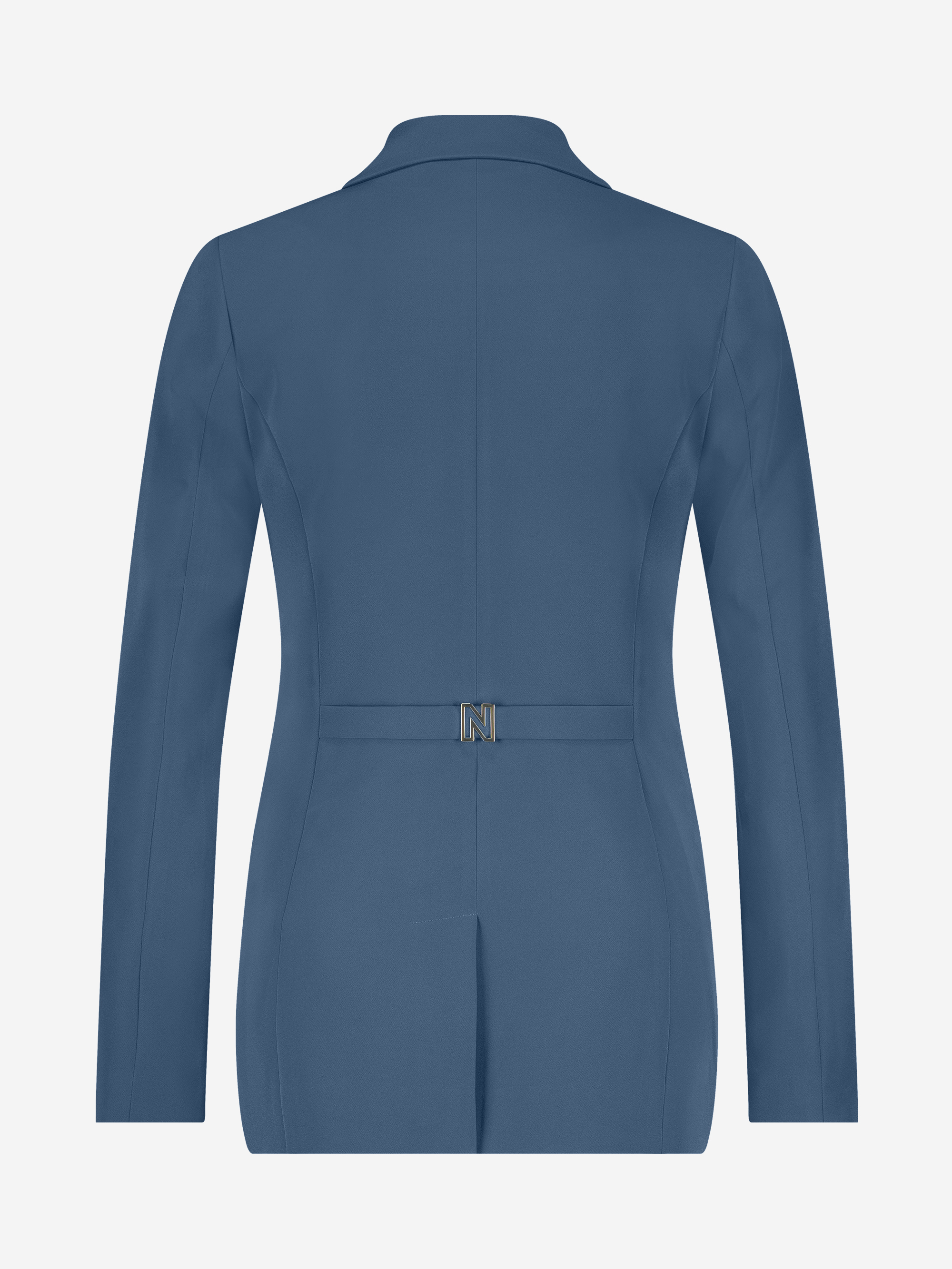 Fitted double-breasted blazer with N-buttons