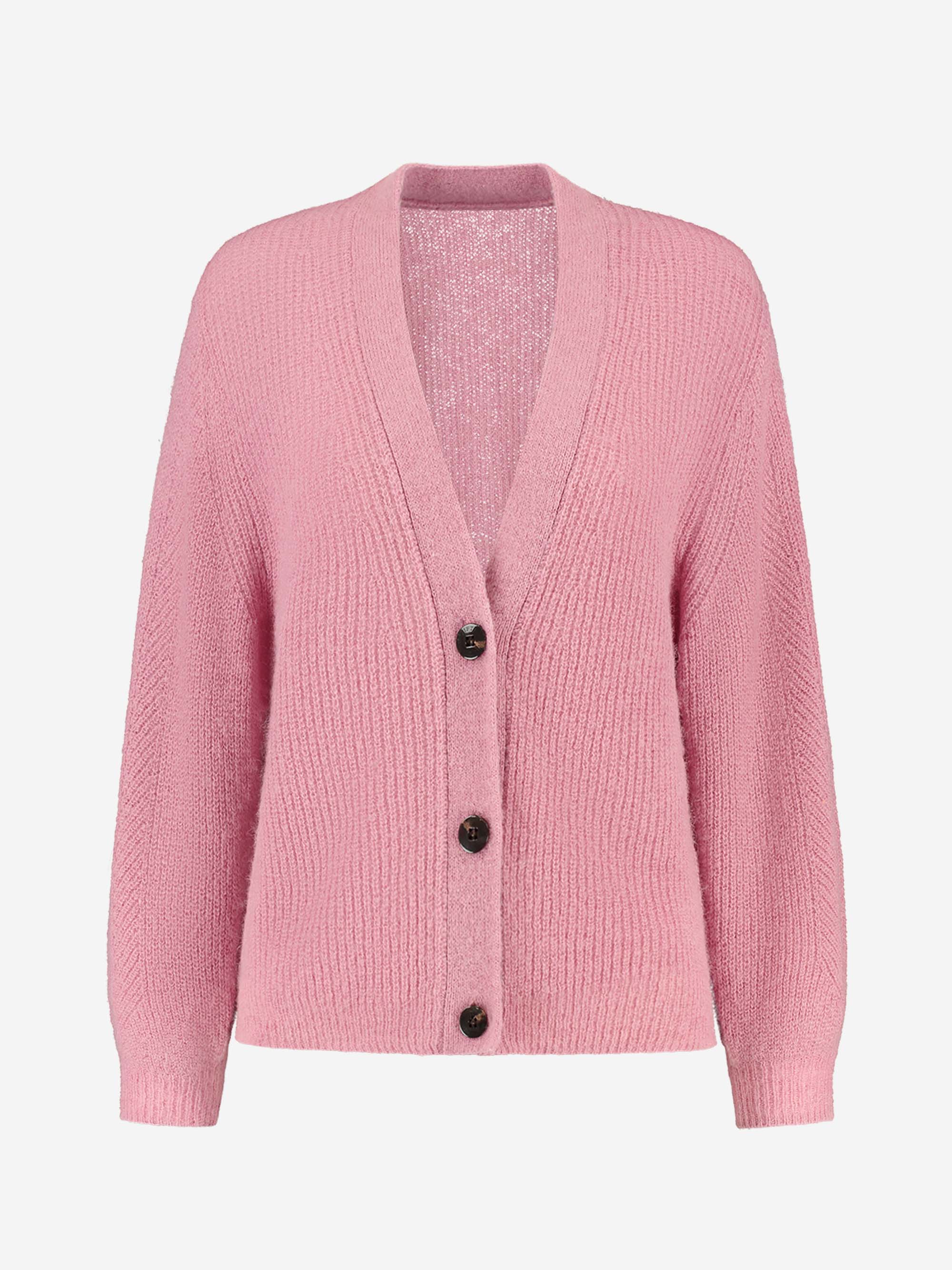 soft cardigan with V-neck