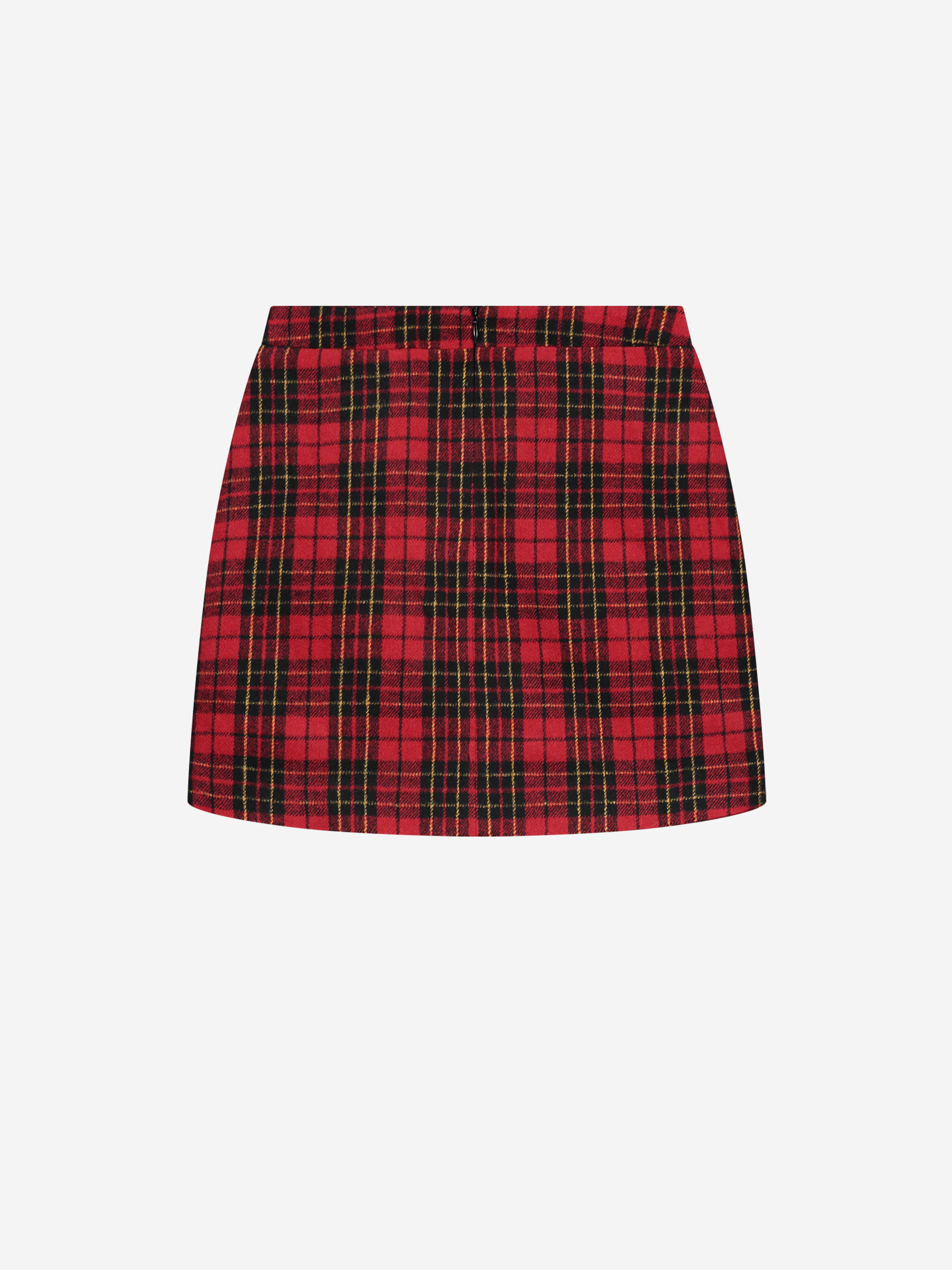 Geruite rok met high waist