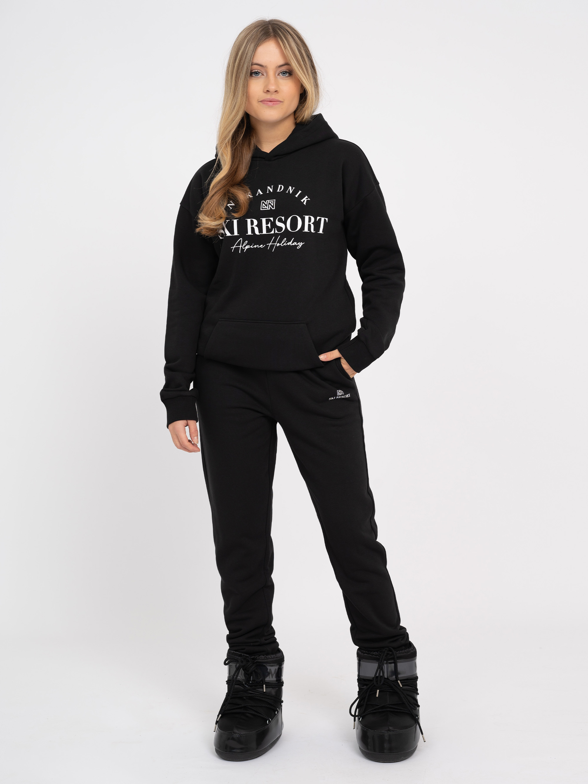 Joggingbroek met elastische tailleband en trekkoorden