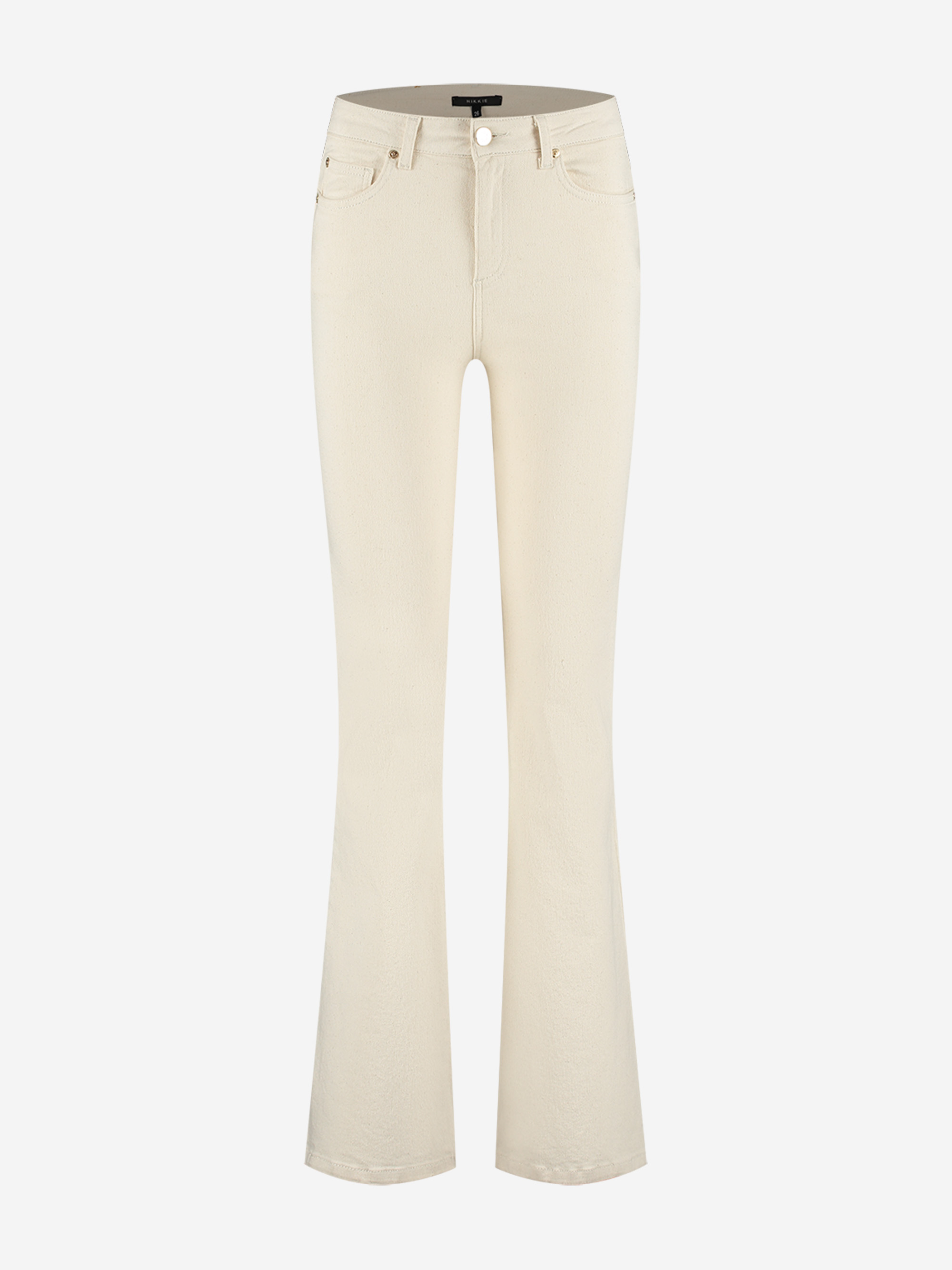 Flared jeans with mid waist