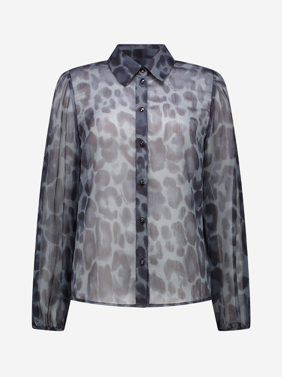 Blouse met luipaardprint