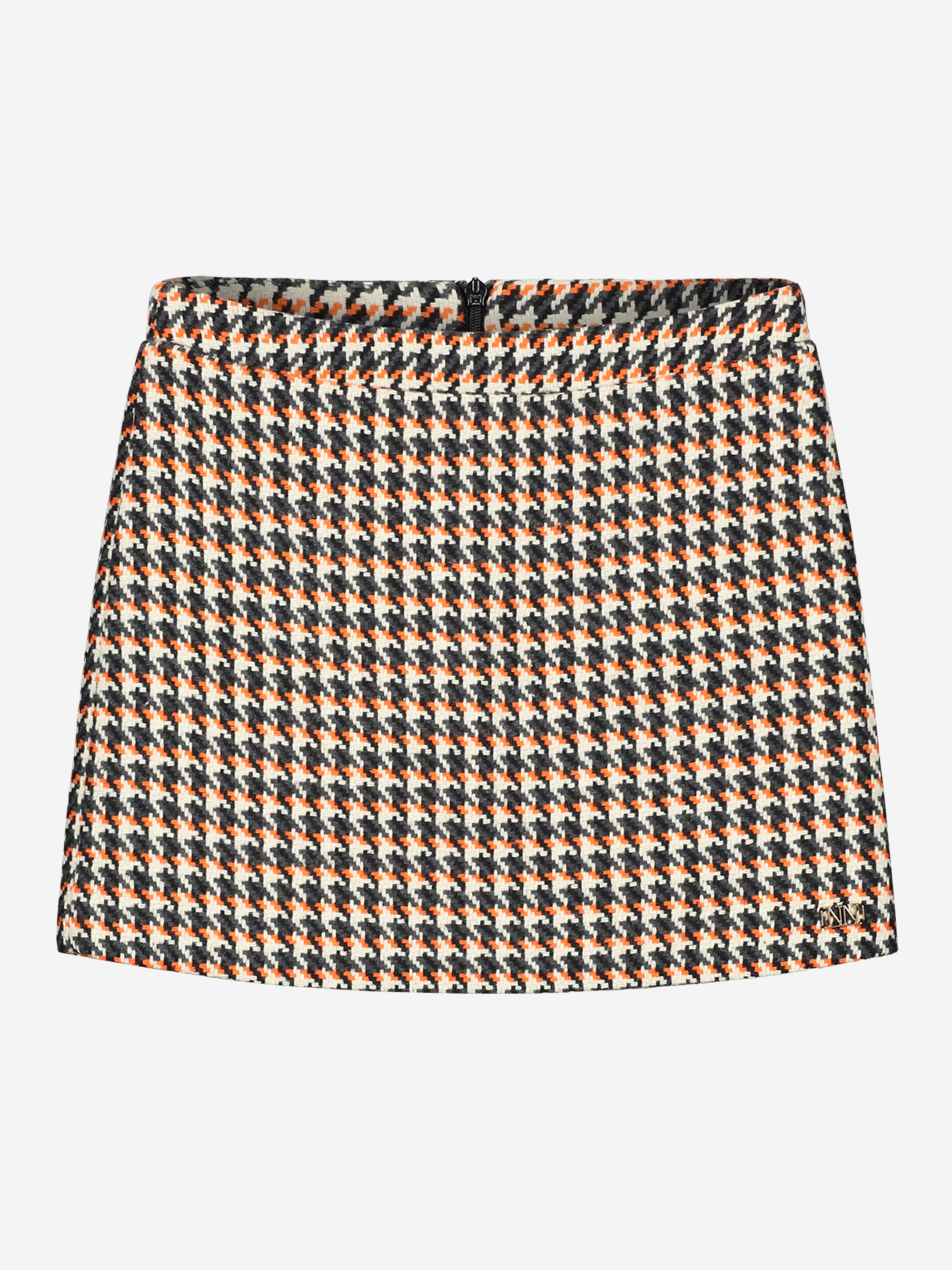 Rok met pied-de-poule patroon