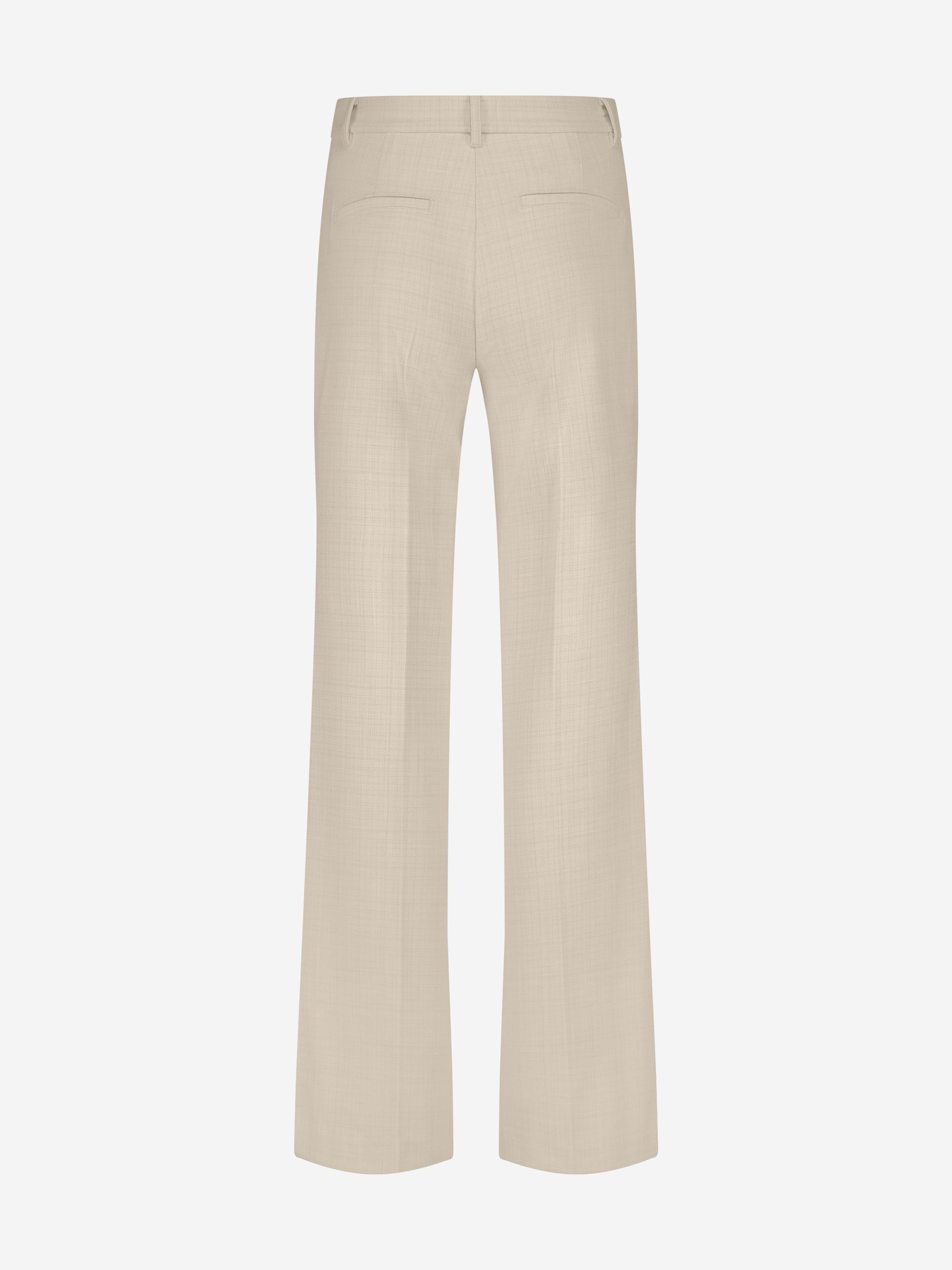 Pantalon met gemêleerde textuur en logo detail
