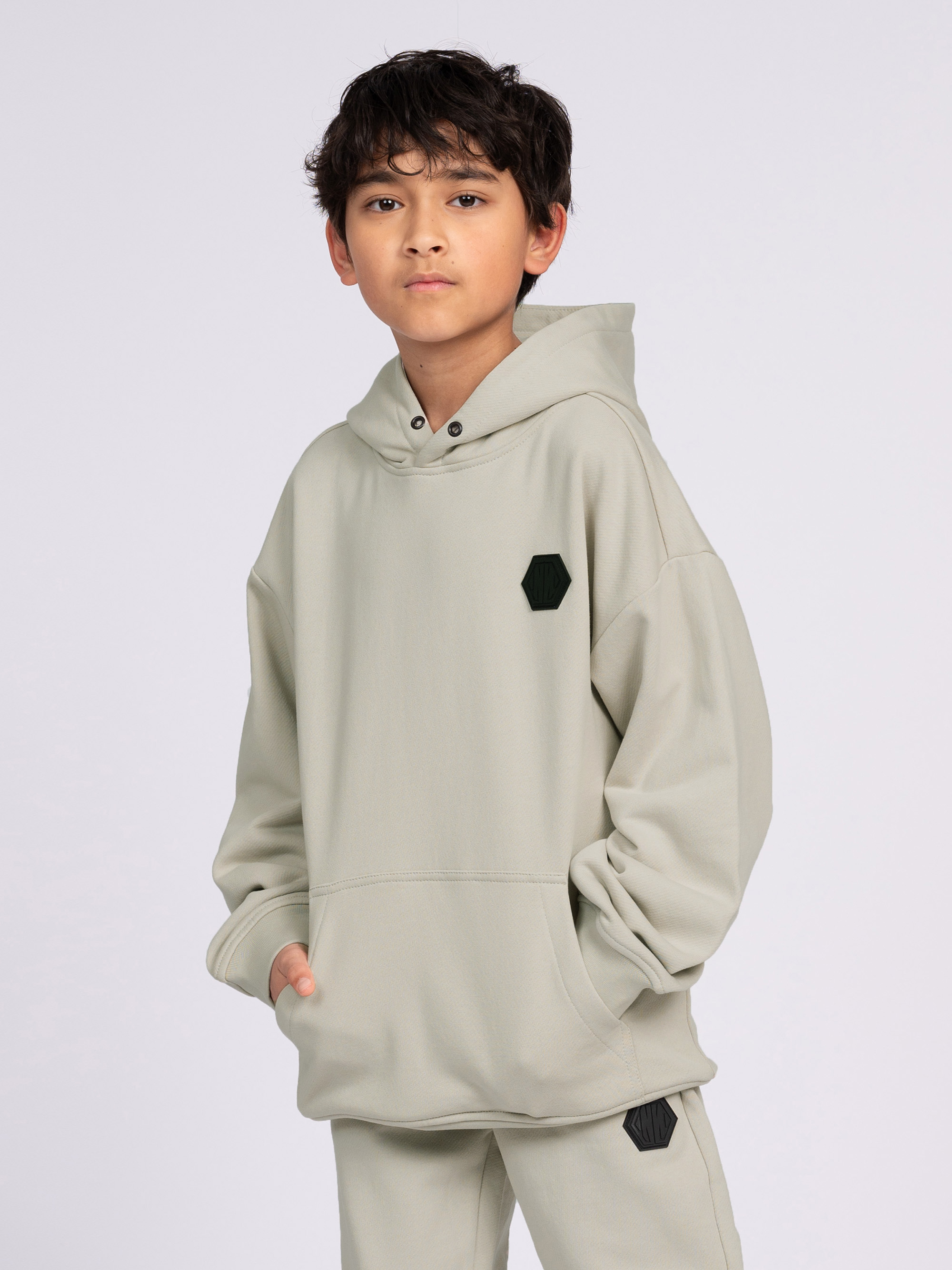 Losvallende hoodie met N&N patch
