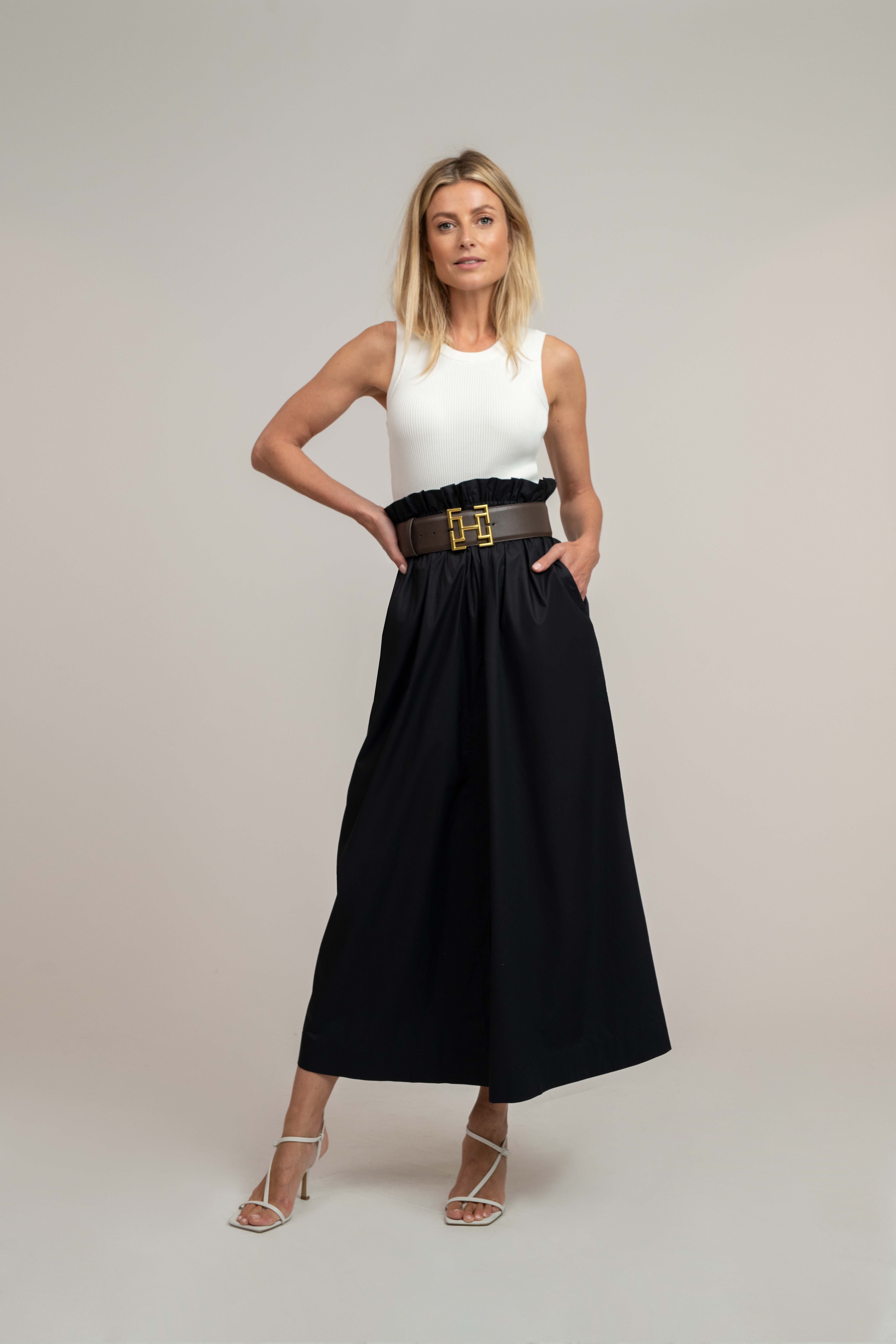  Maxi skirt with elastic waistband