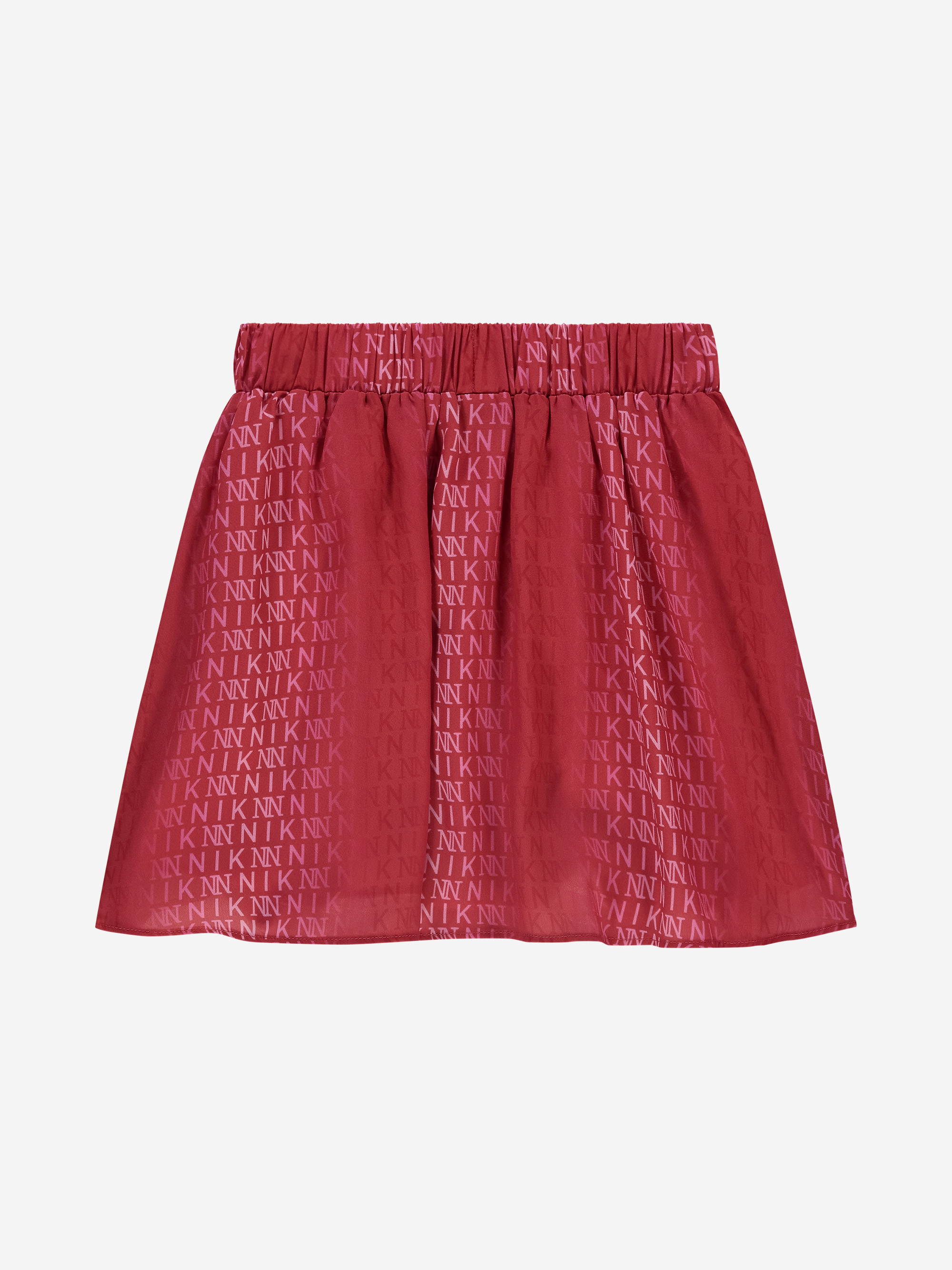 A-lijn rok met logo print en elastische tailleband