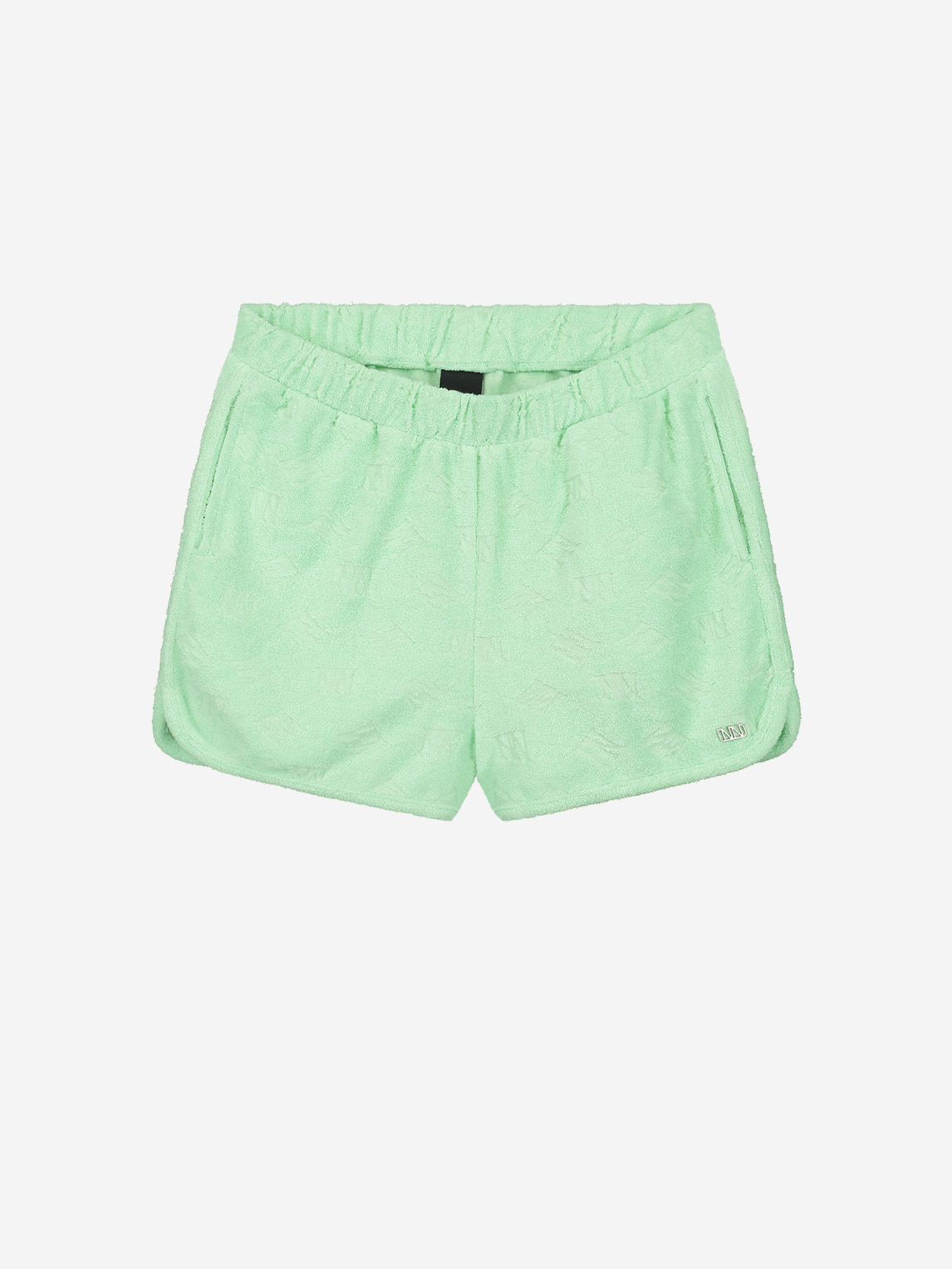 Short with logo pattern