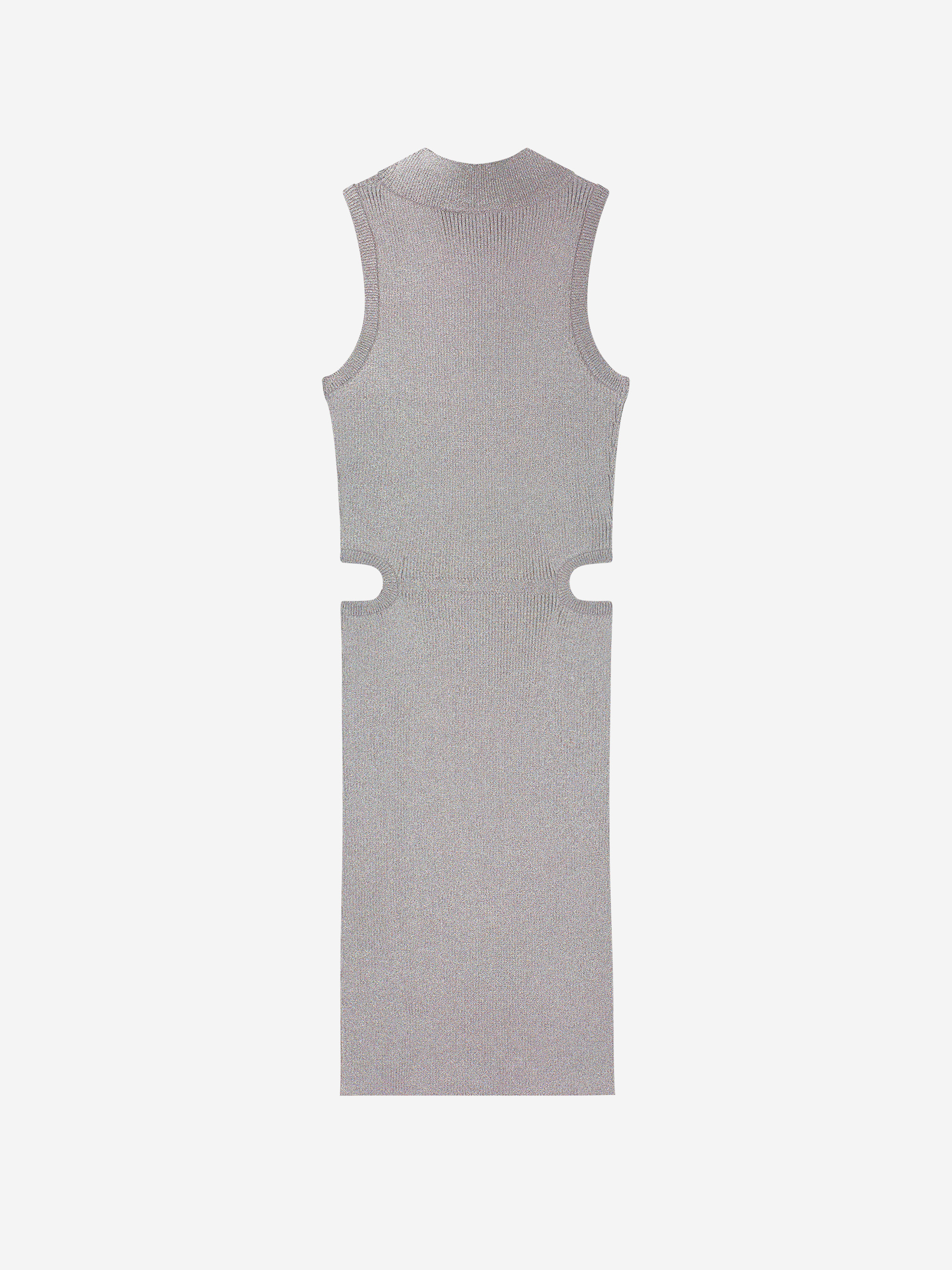 Geribbelde fitted jurk
