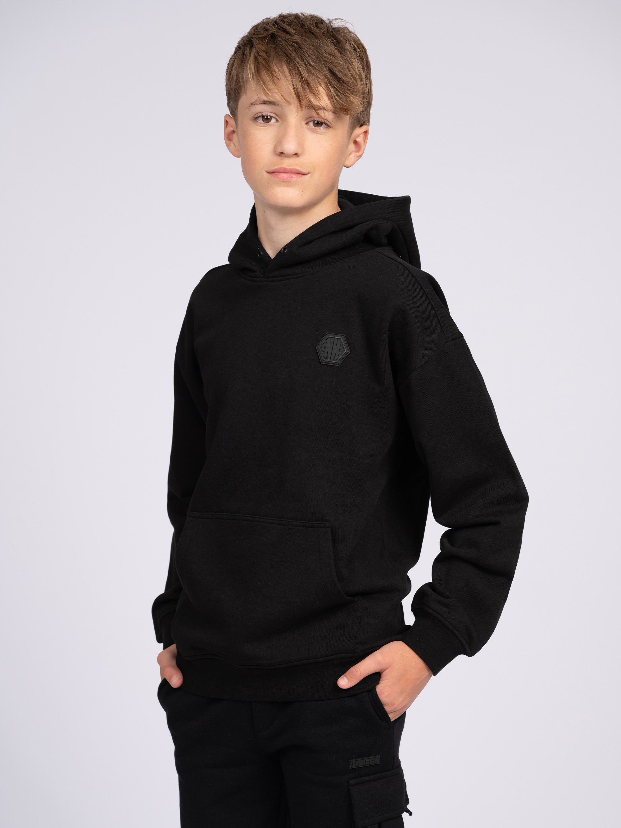 Losvallende hoodie met N&N patch