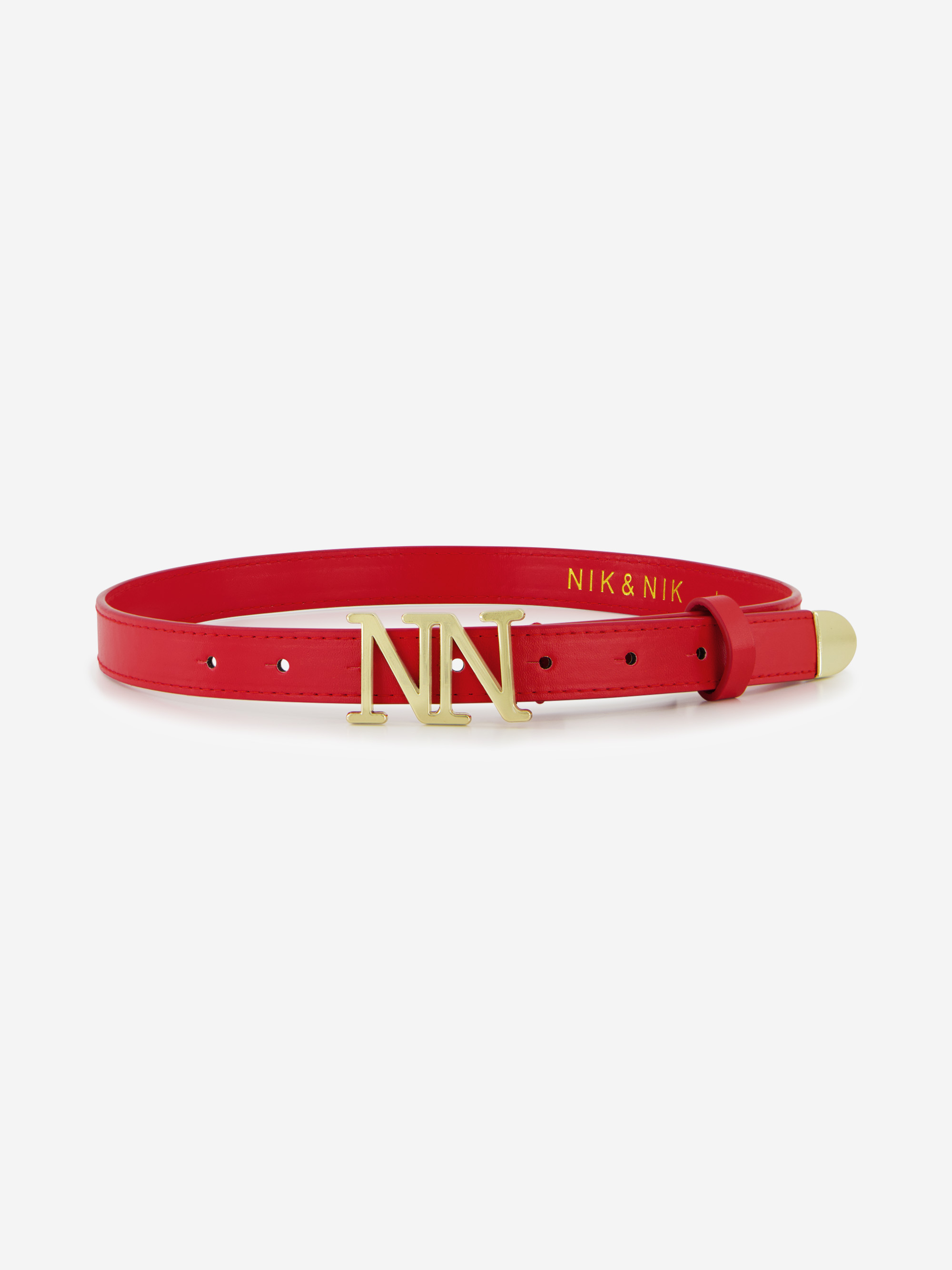 Riem van imitatieleer met N&N gesp
