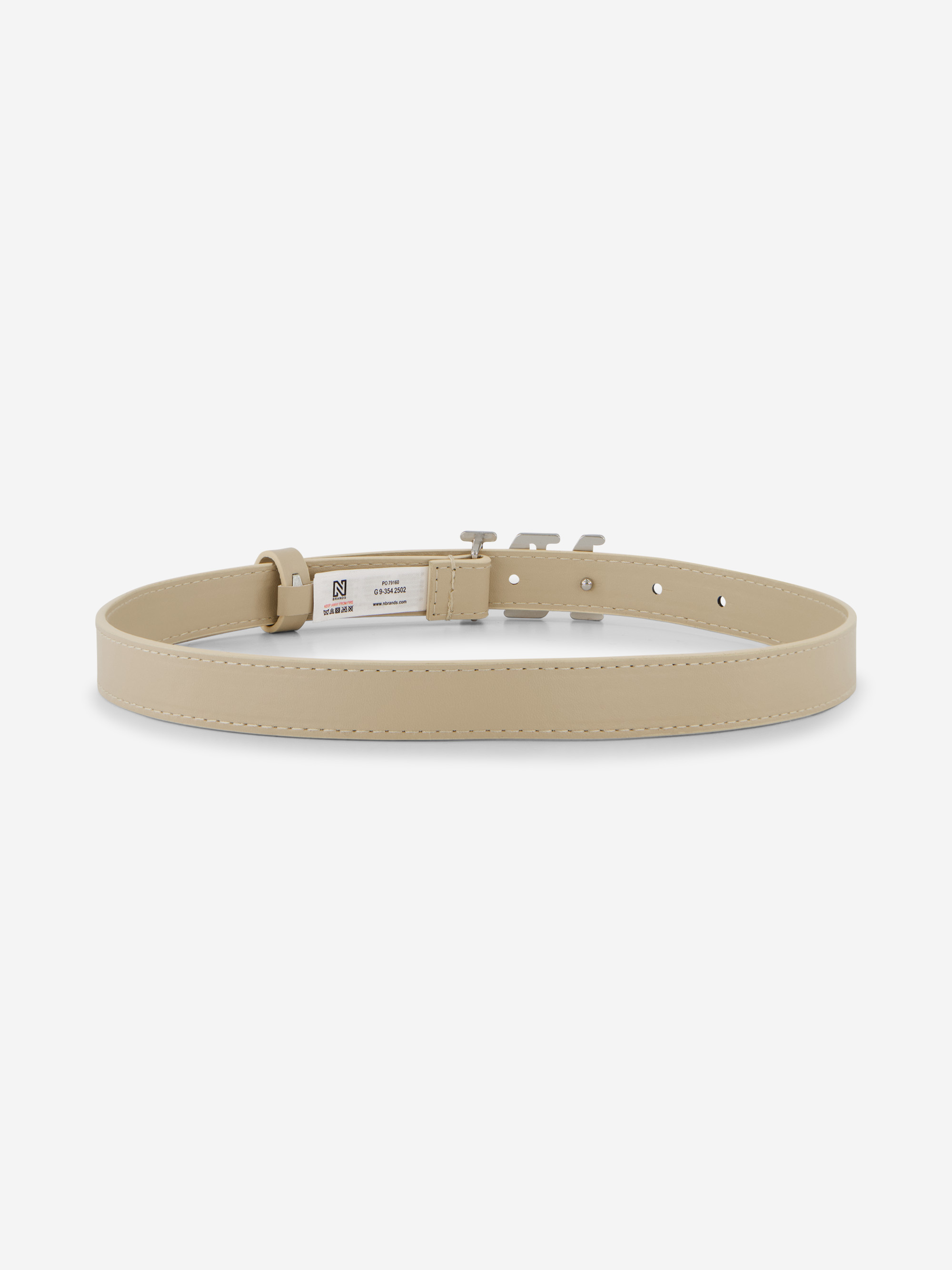 Riem van imitatieleer met N&N gesp