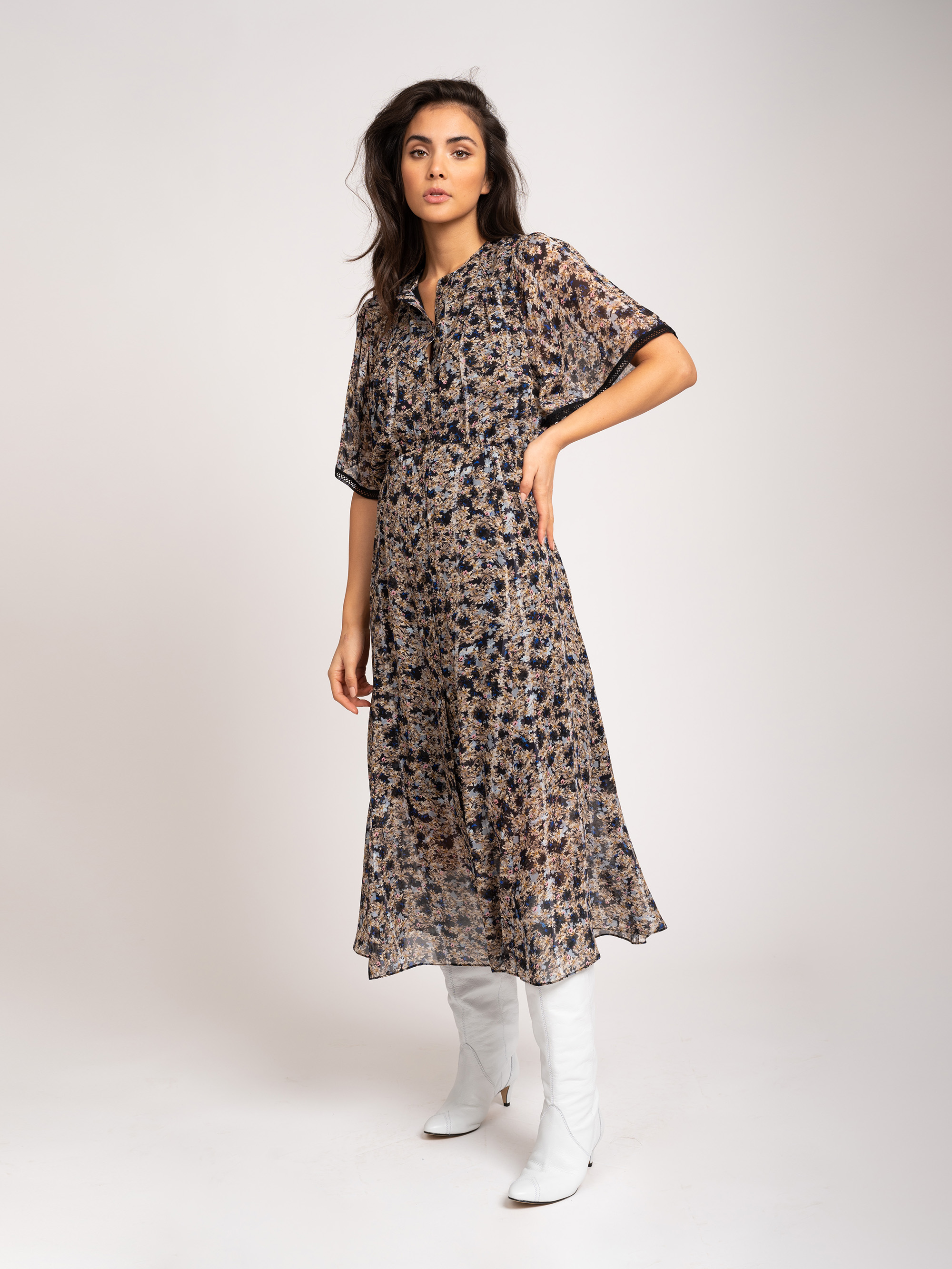 Maxi-jurk met bloemenprint 