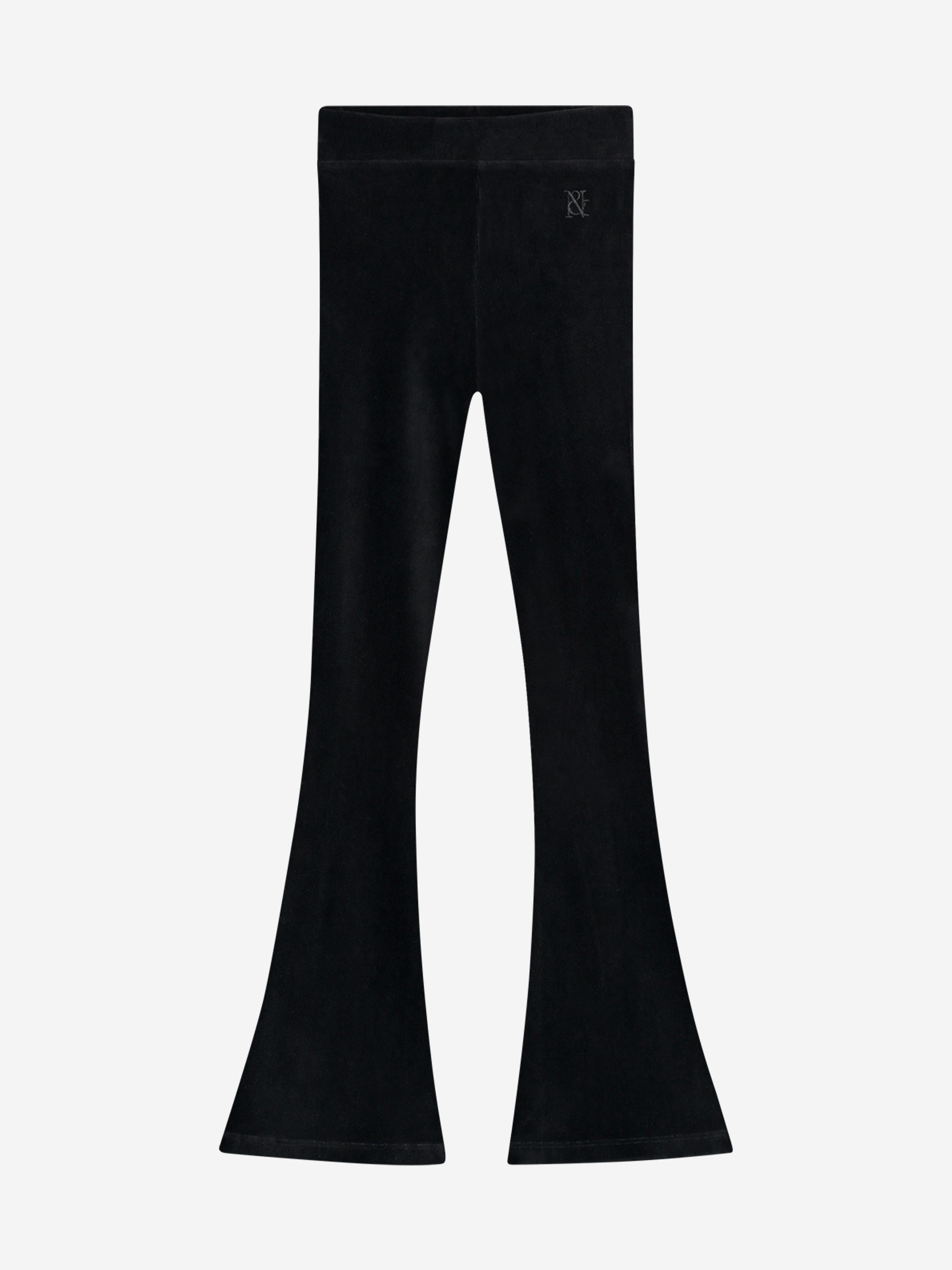 Velvet flared legging