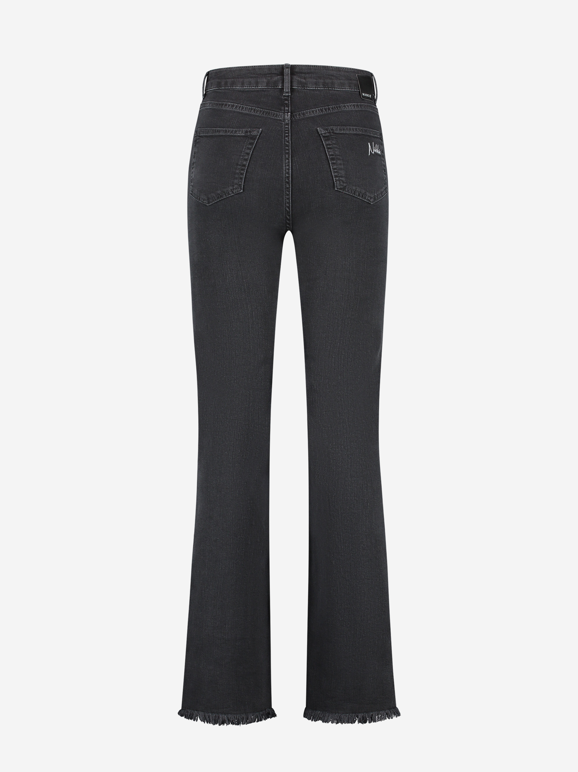High waist jeans with straight fit
