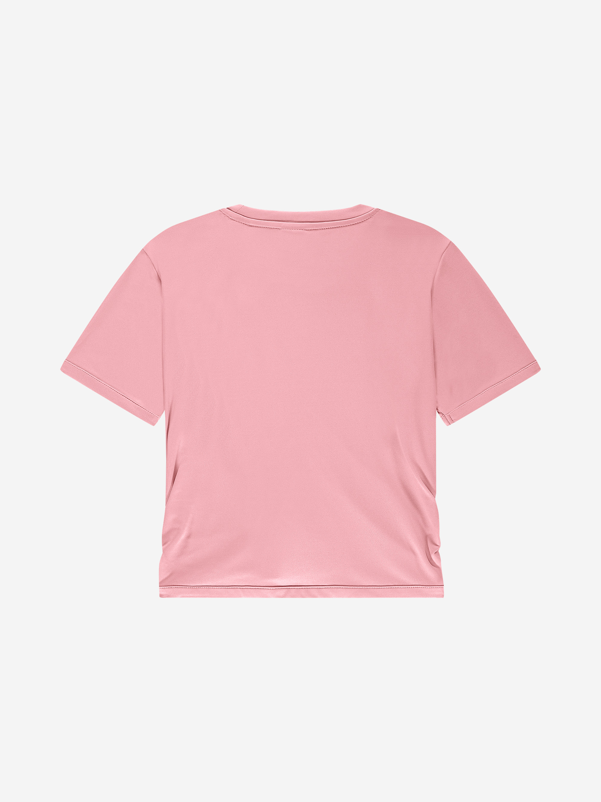 Cropped T-shirt met gedrapeerd detail