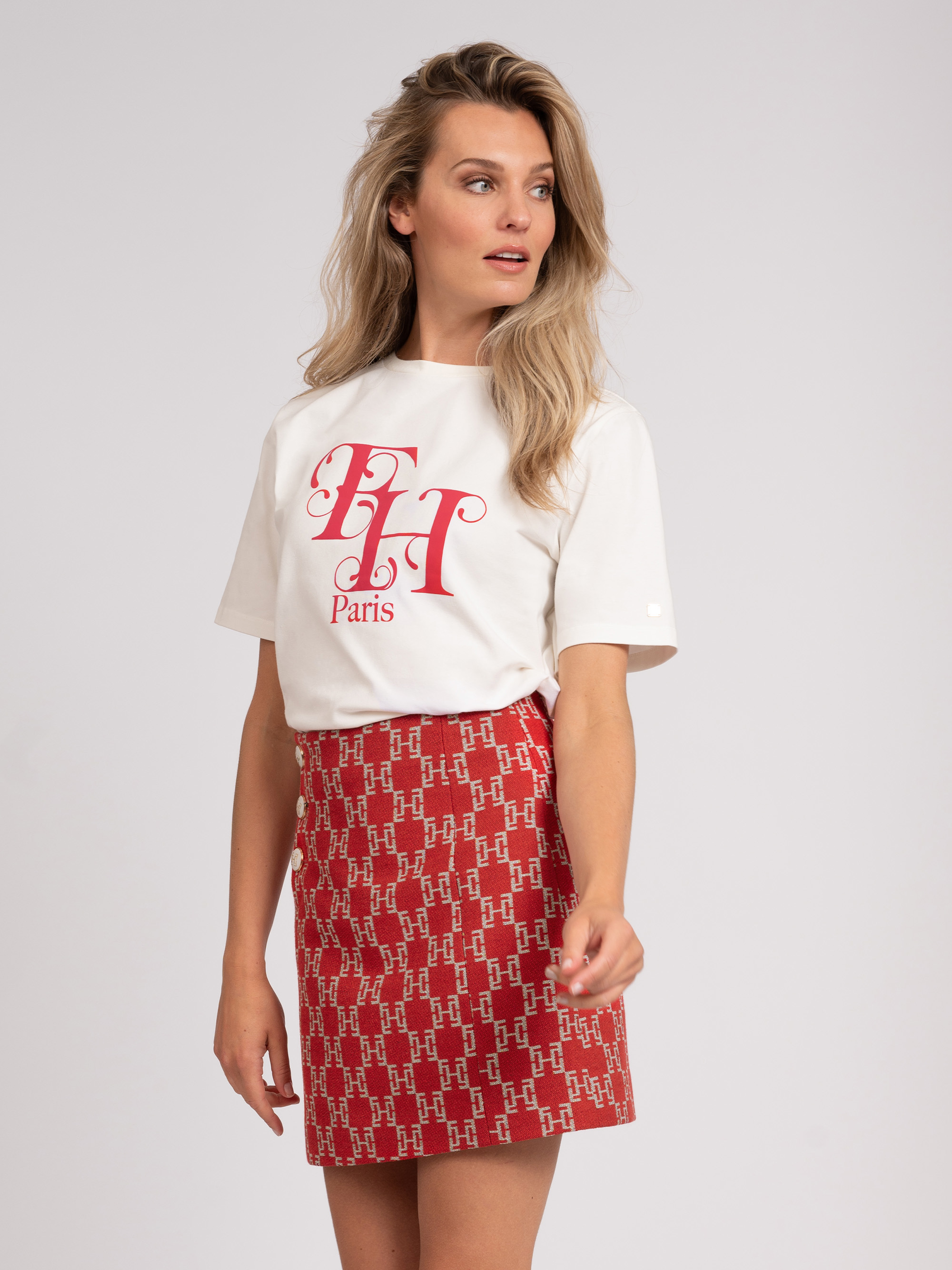 Skirt with FH jacquard
