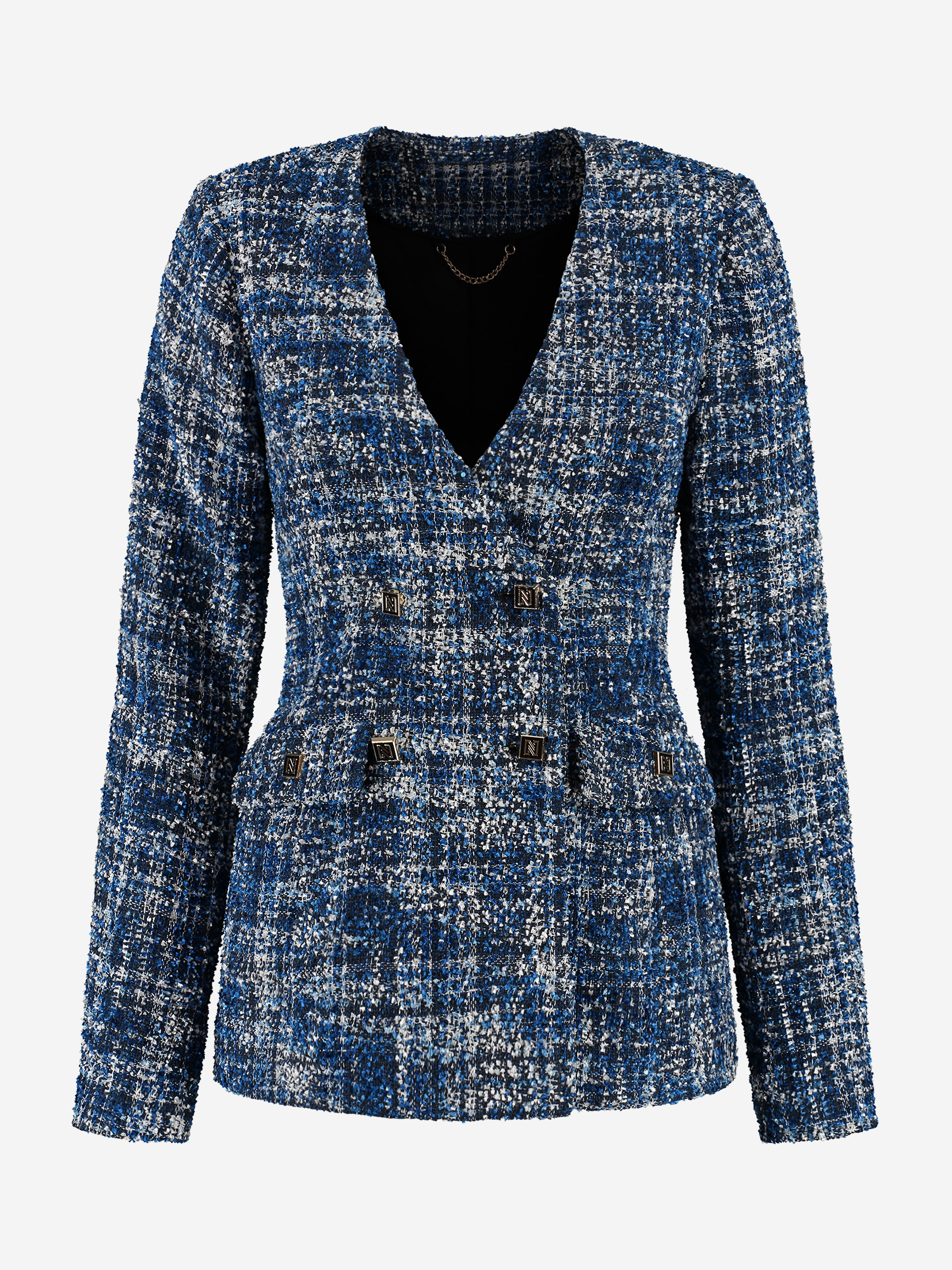 Fitted tweed blazer