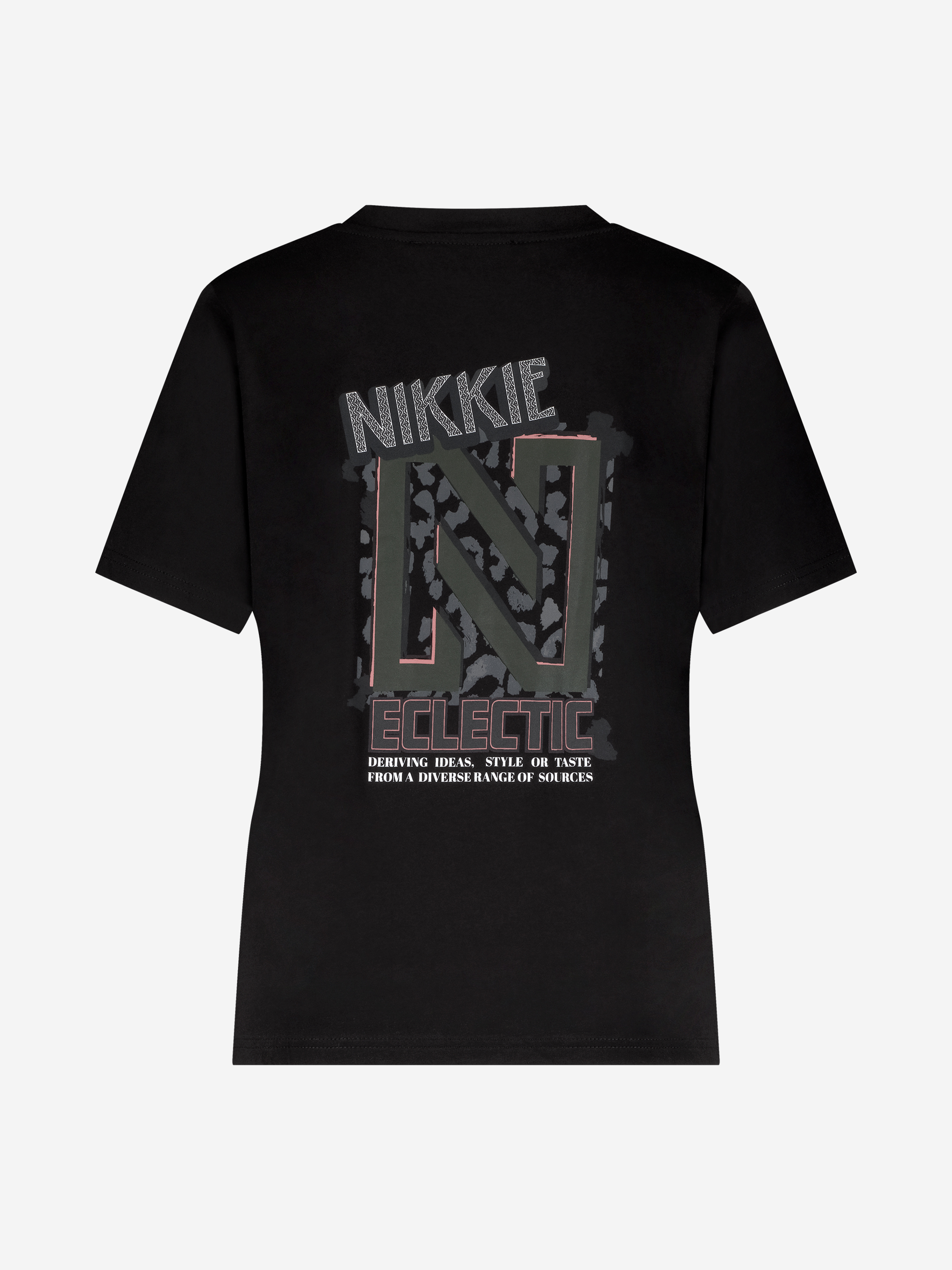 T-shirt met NIKKIE eclectic print