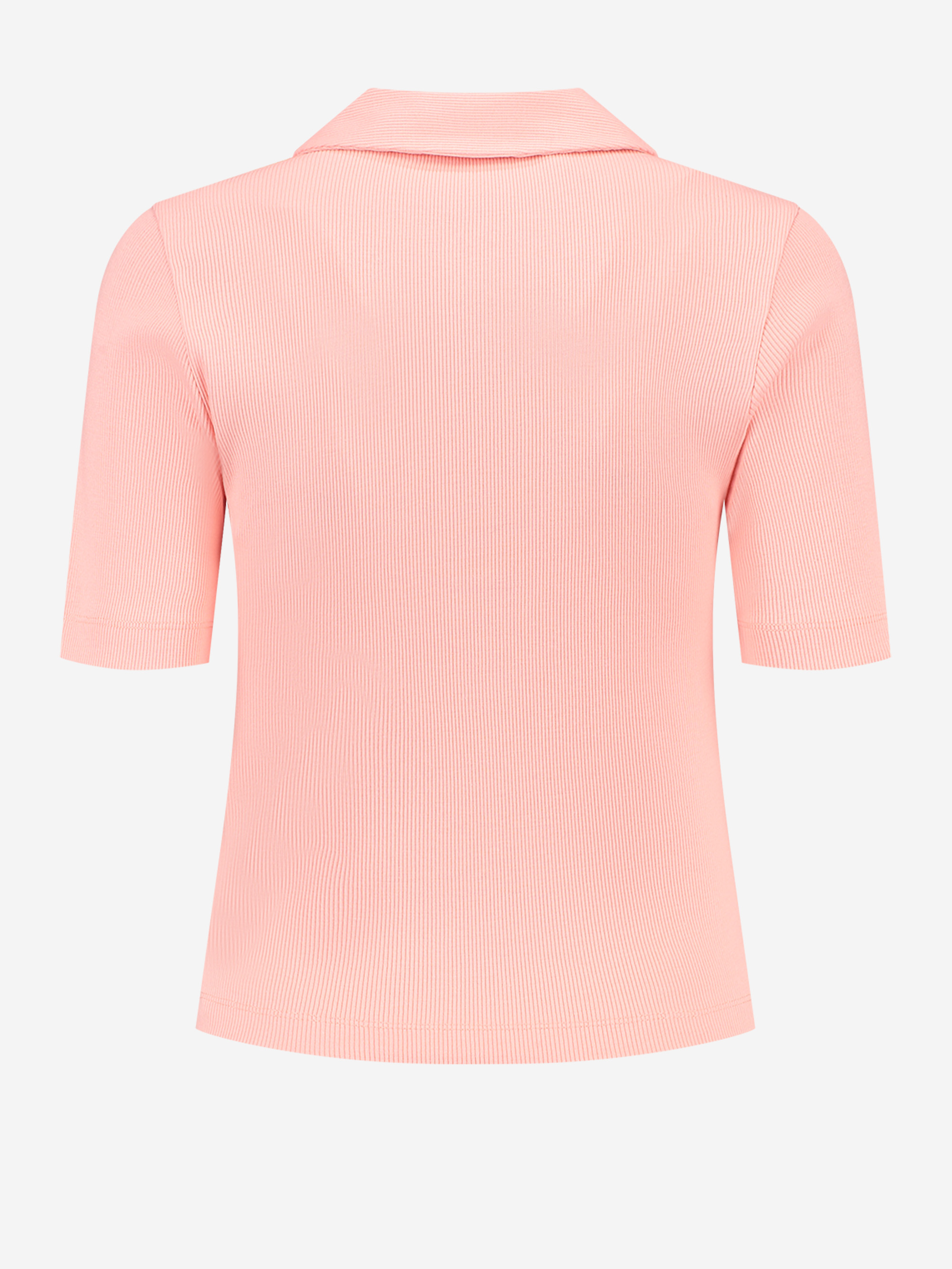 Geribbeld T-shirt met knopen