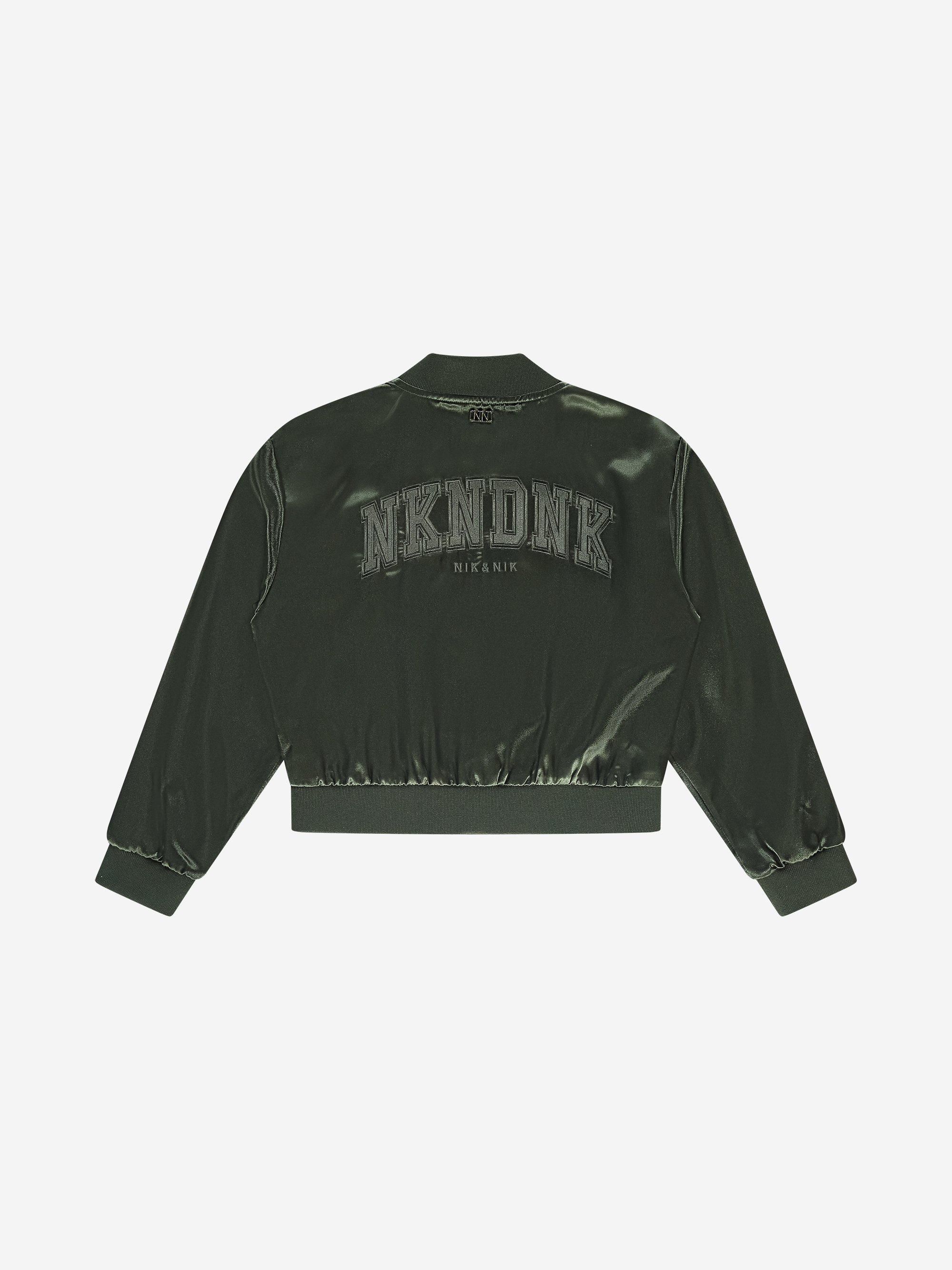 Satijnlook bomberjack met NIK&NIK logo