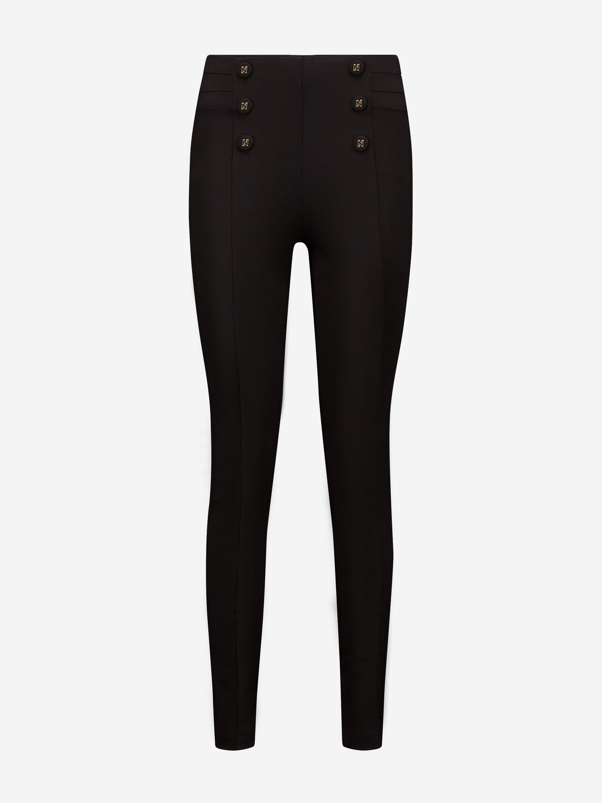 Fitted tregging with decorative buttons