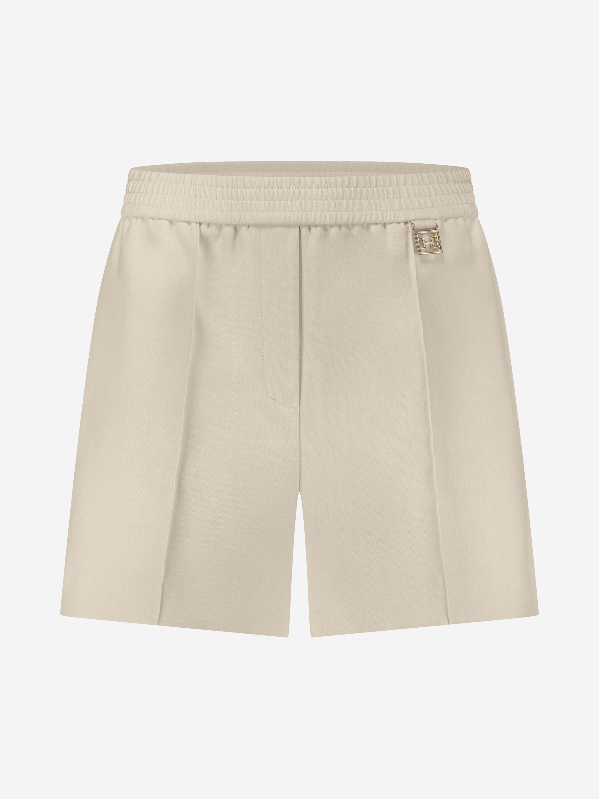 Losvallend short met elastische tailleband en logo