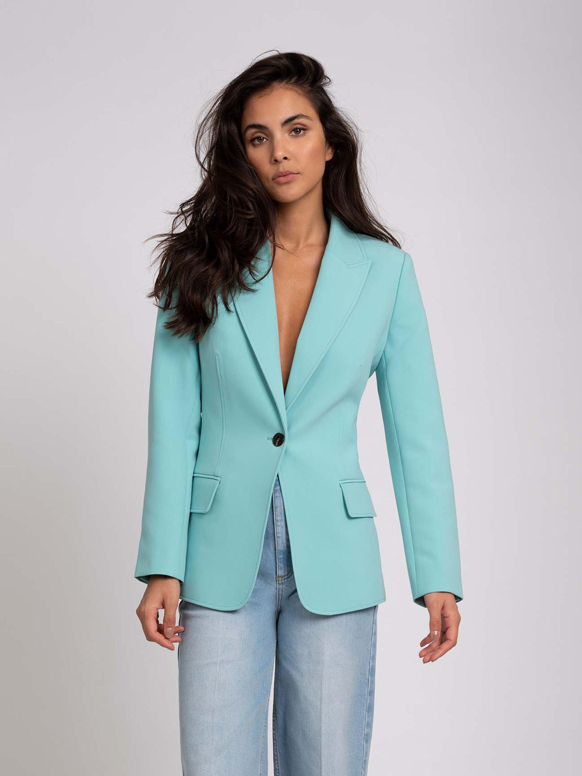 Regular single-breasted blazer 