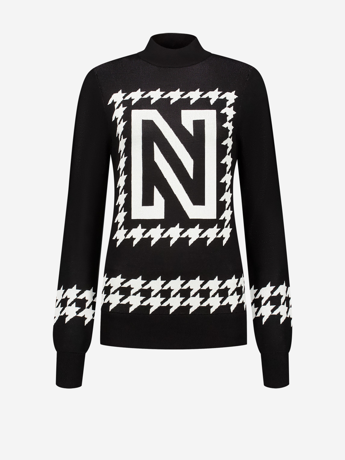Trui met N-logo patroon