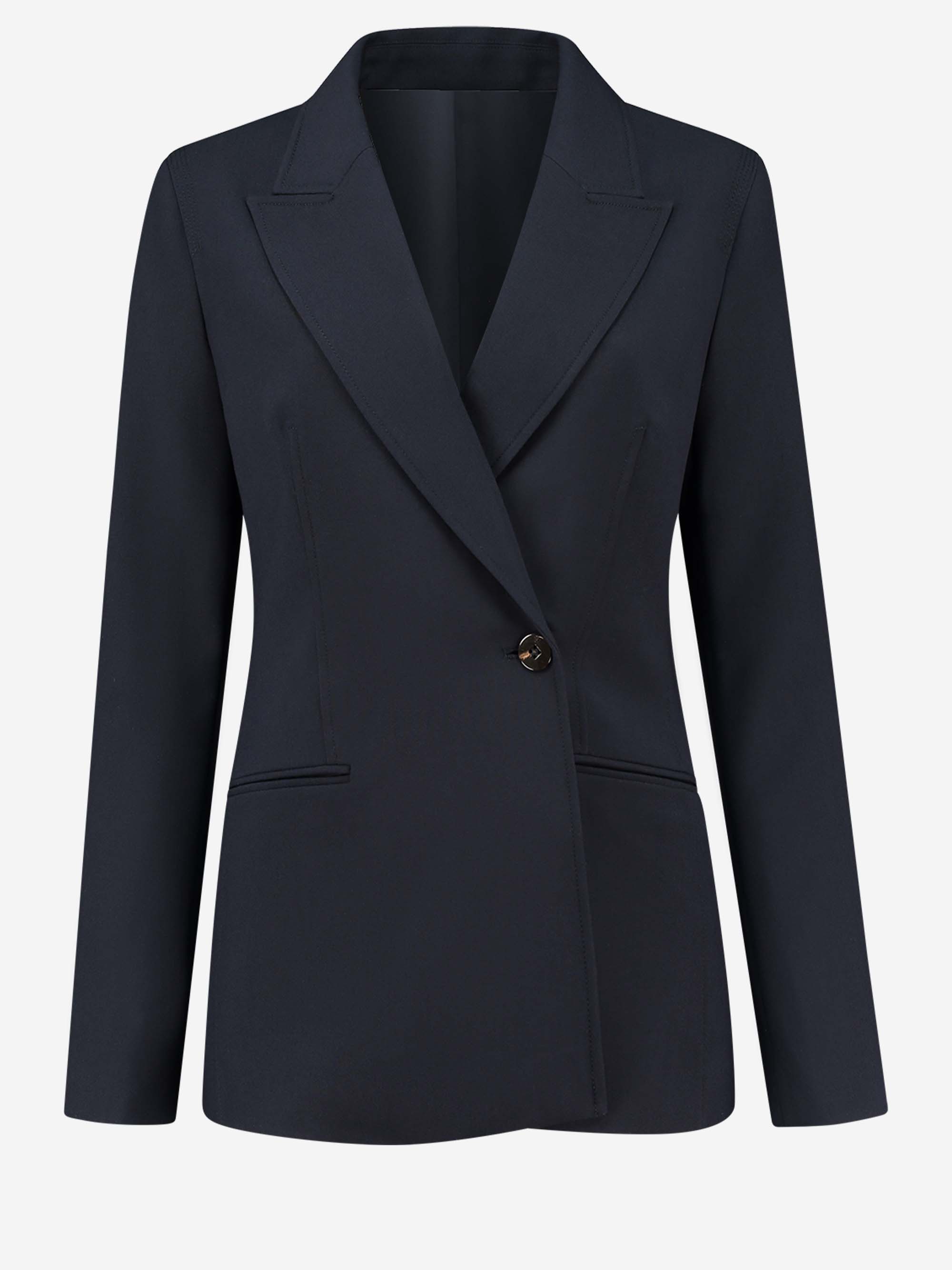 Fitted blazer with lapel collar