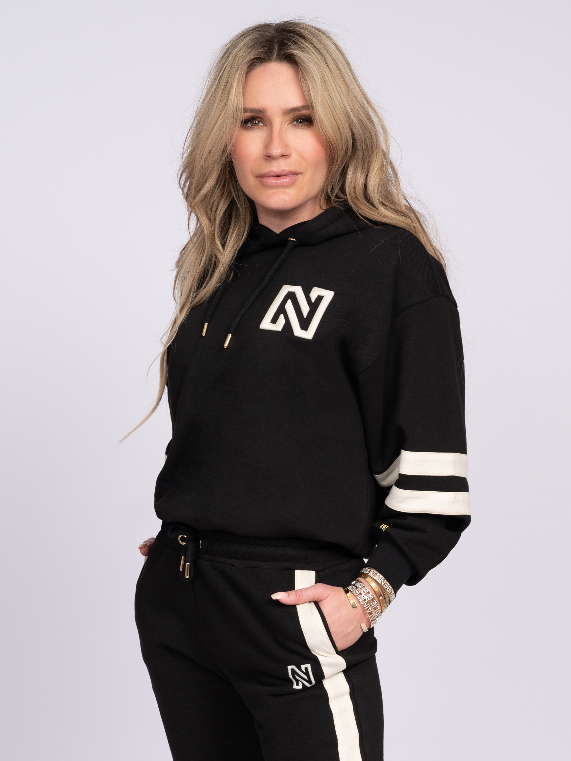 Korte hoodie met N-logo