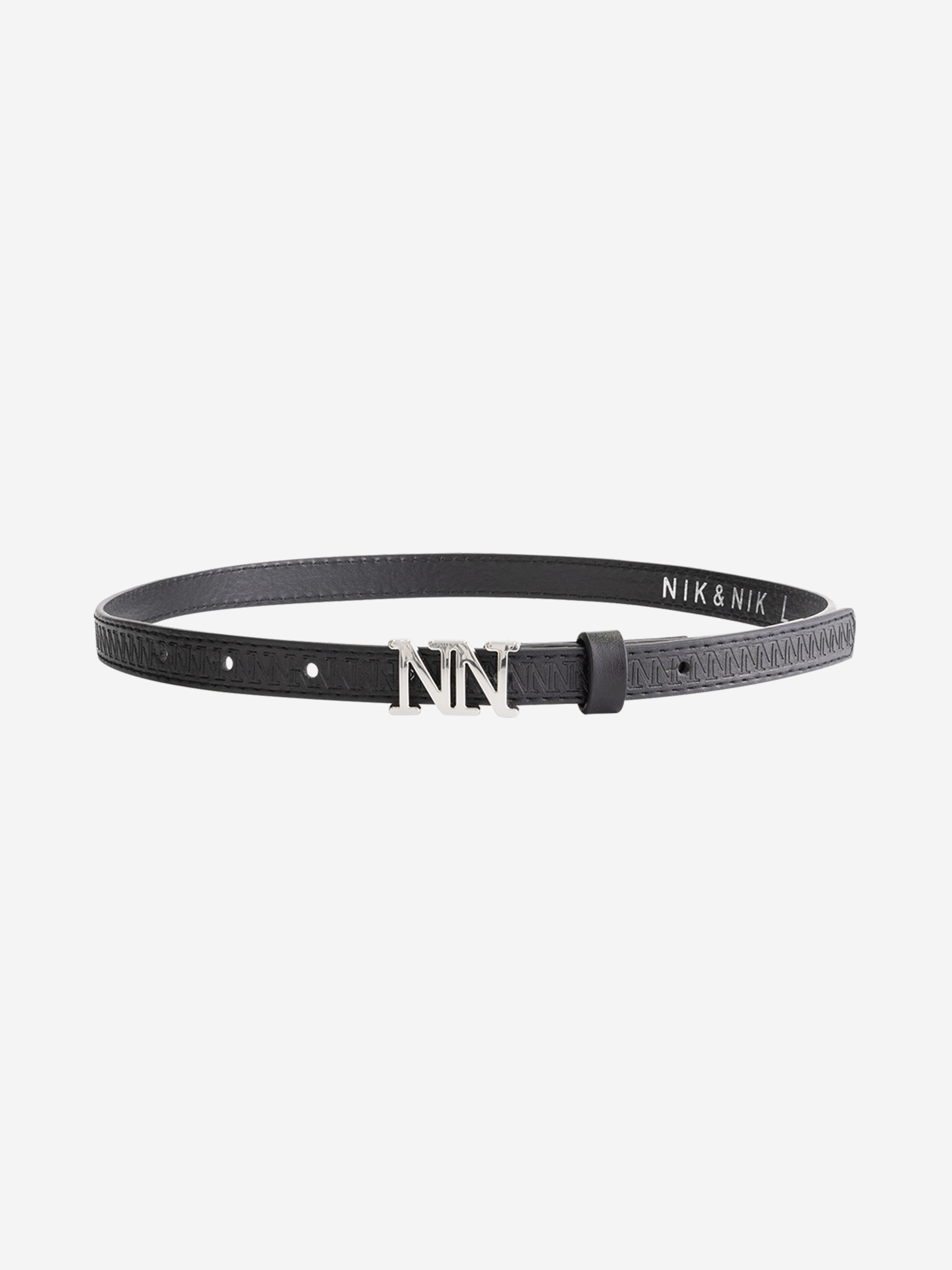 Waist belt with logo pattern
