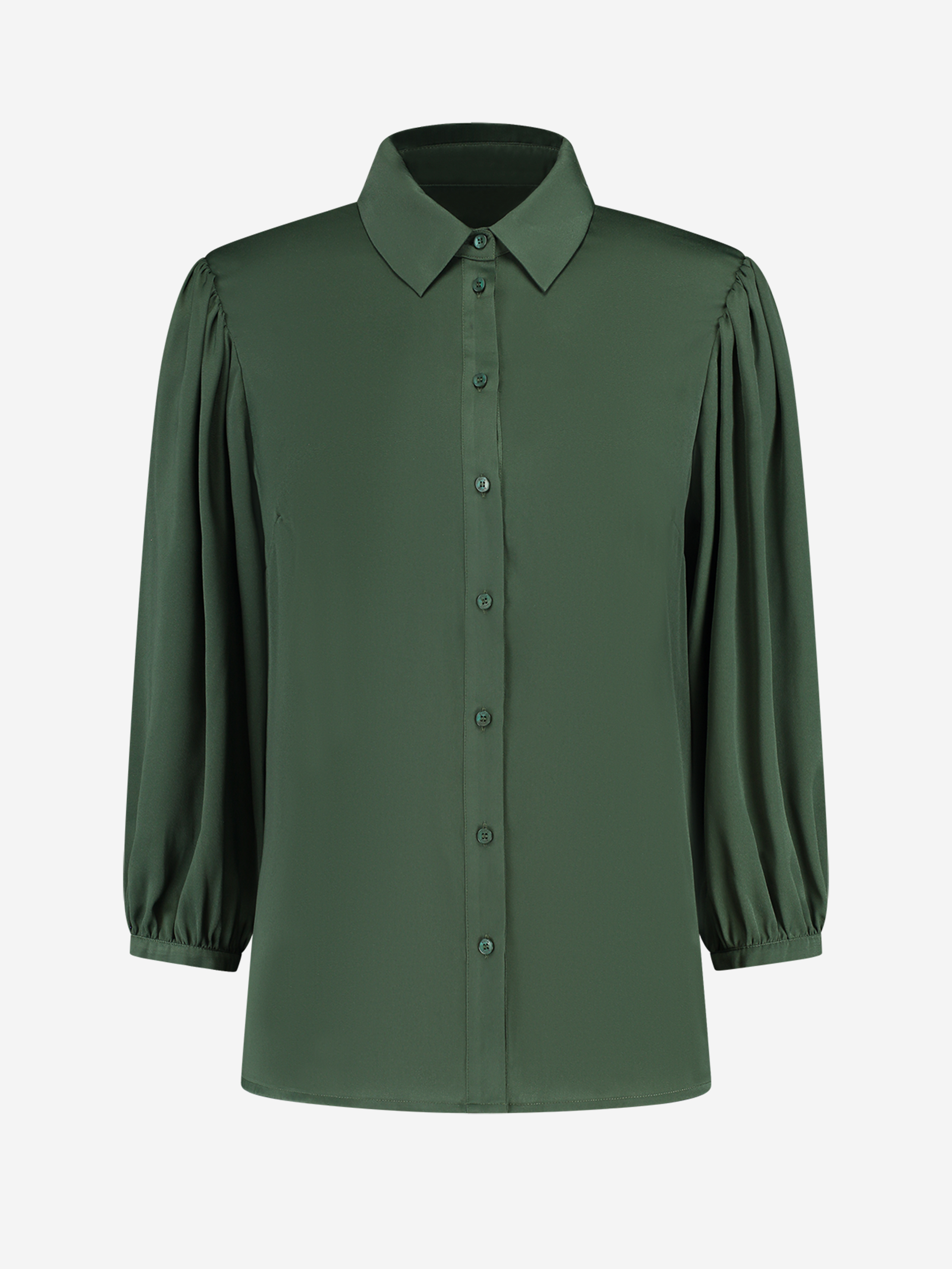 Semitransparent blouse with half sleeves