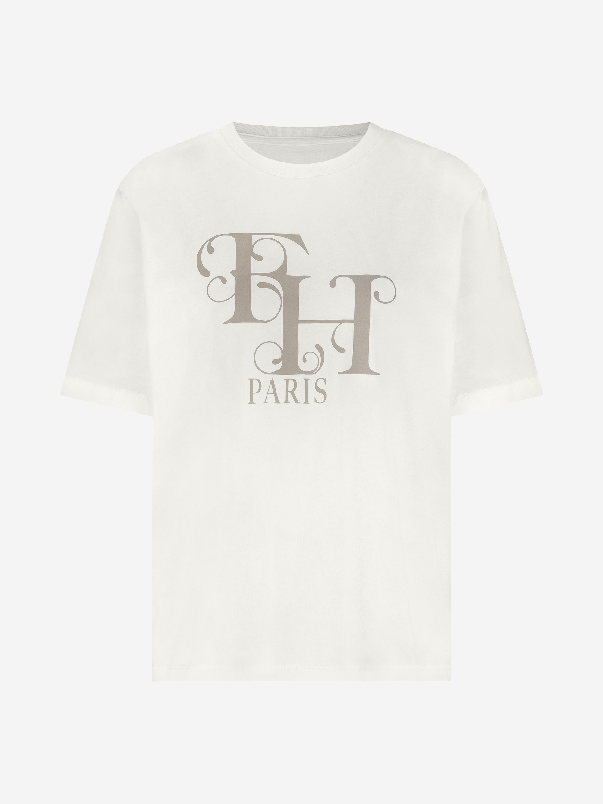 Losvallend T-shirt met FH Paris logo