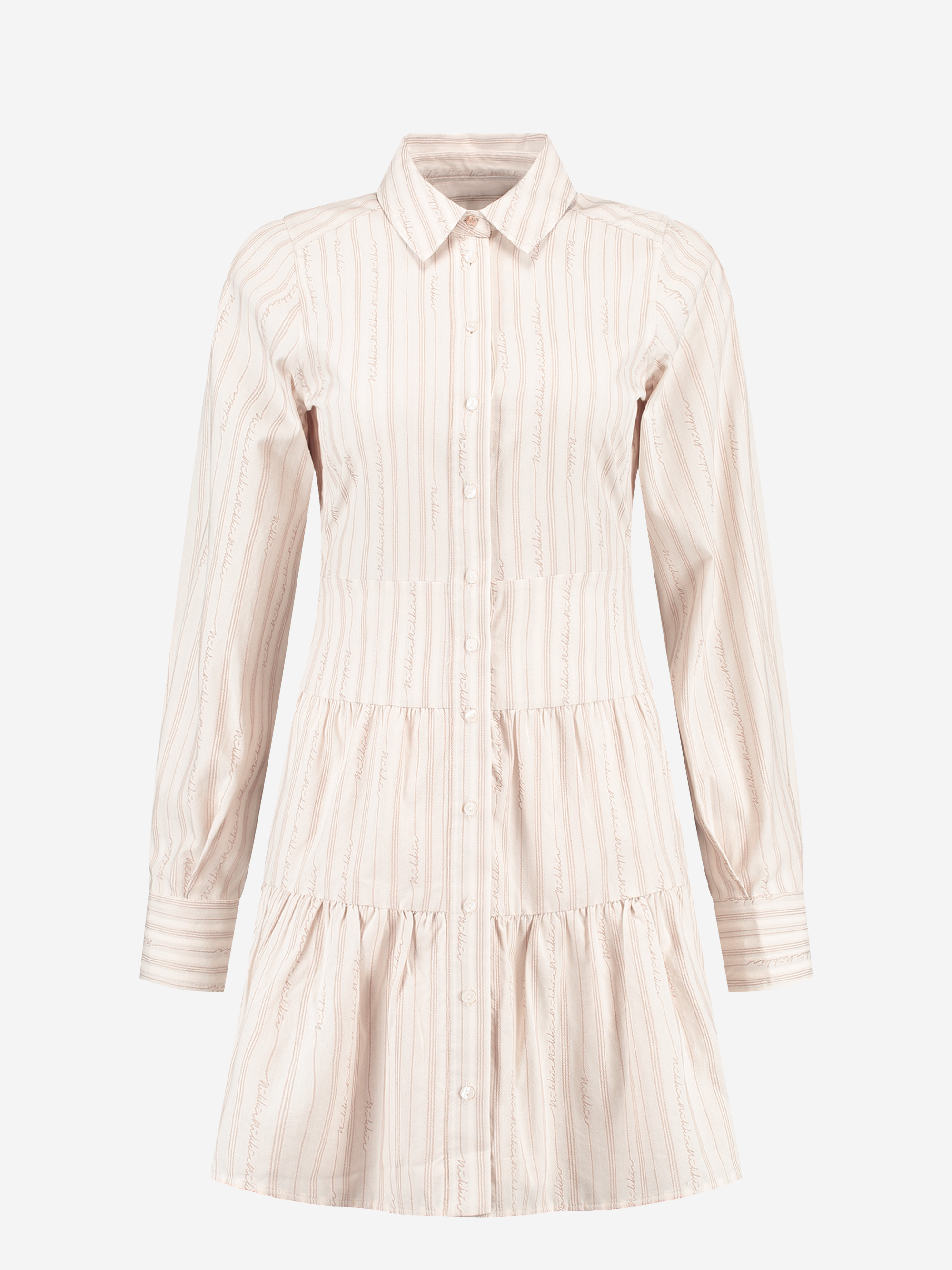 Dress with logo pattern