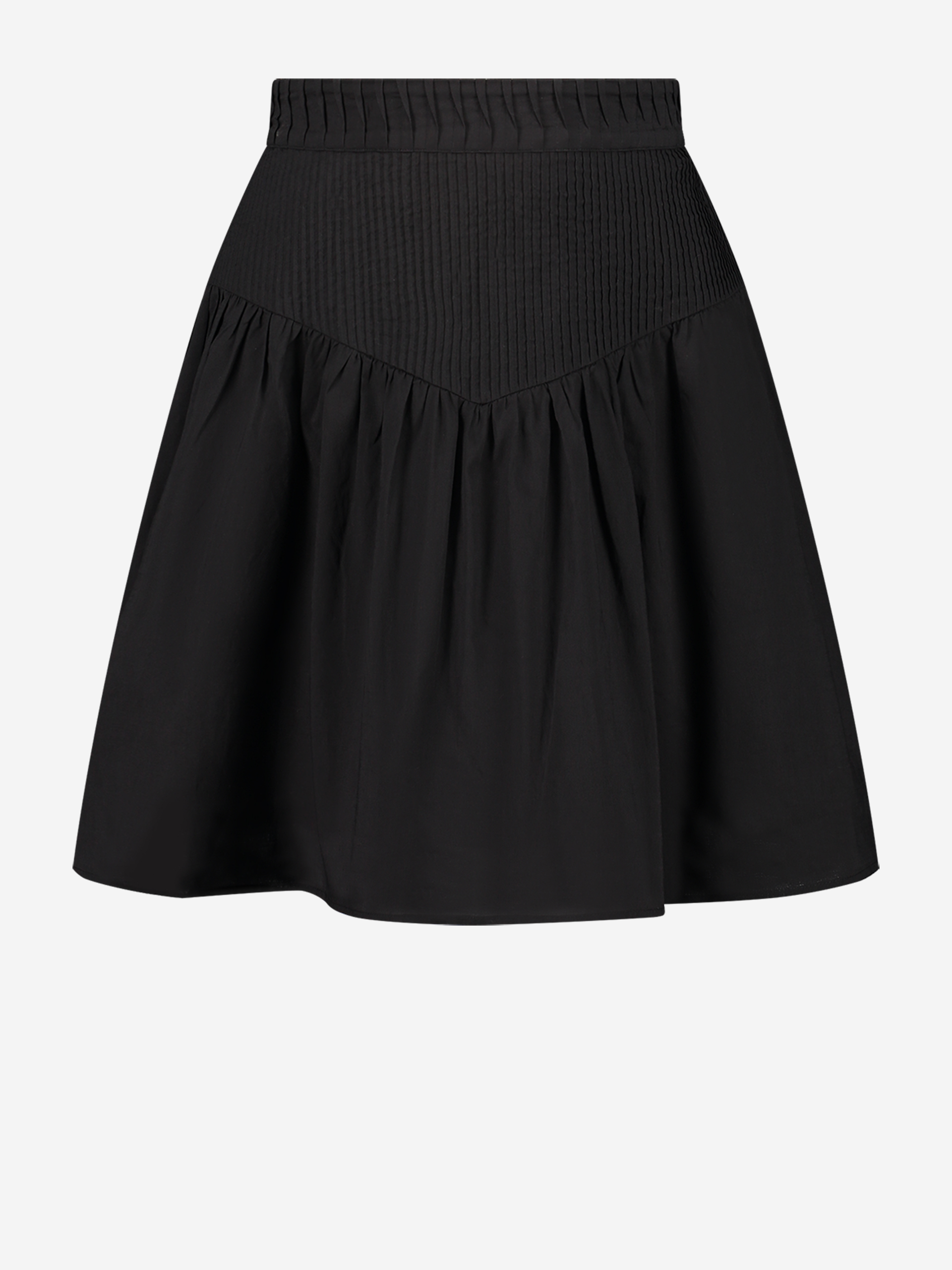 A-line skirt with elastic waistband