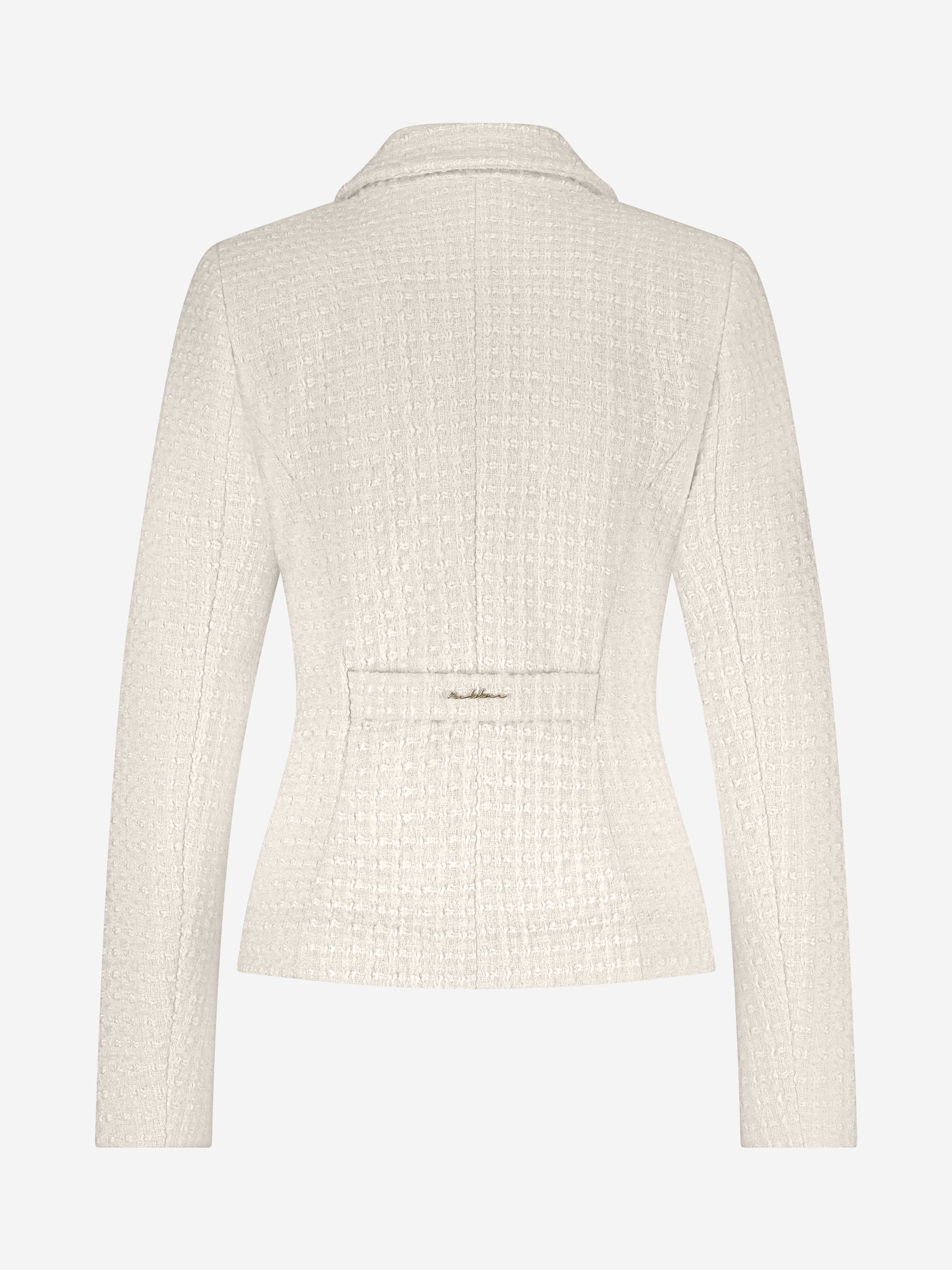 Double-breasted tweed blazer