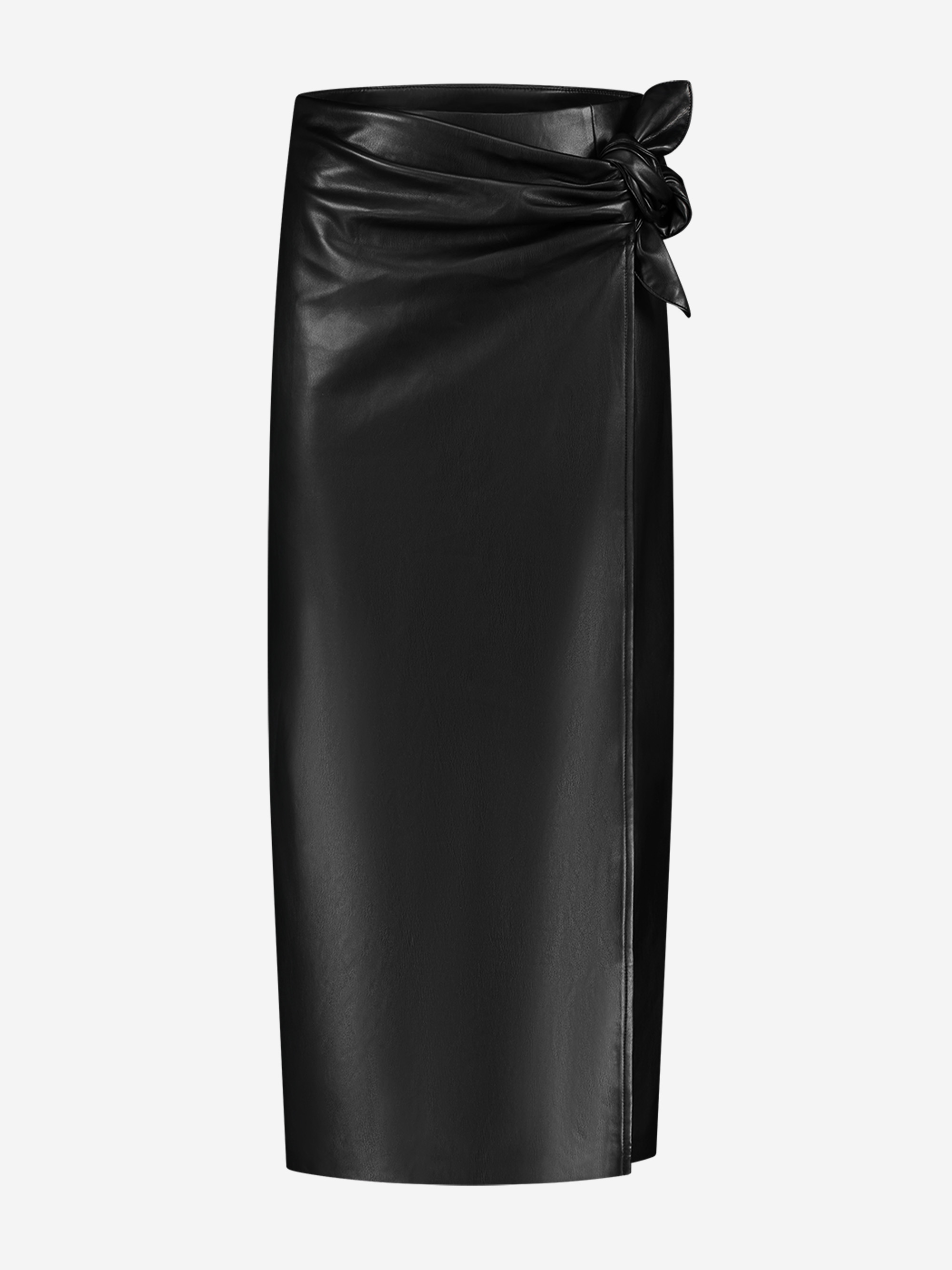 Vegan Leather wrap skirt