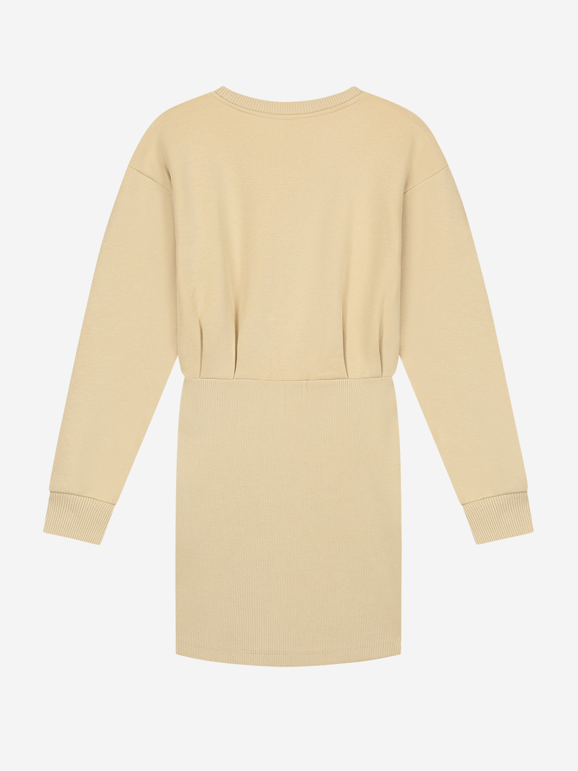 Sweatjurk met geribbelde onderkant