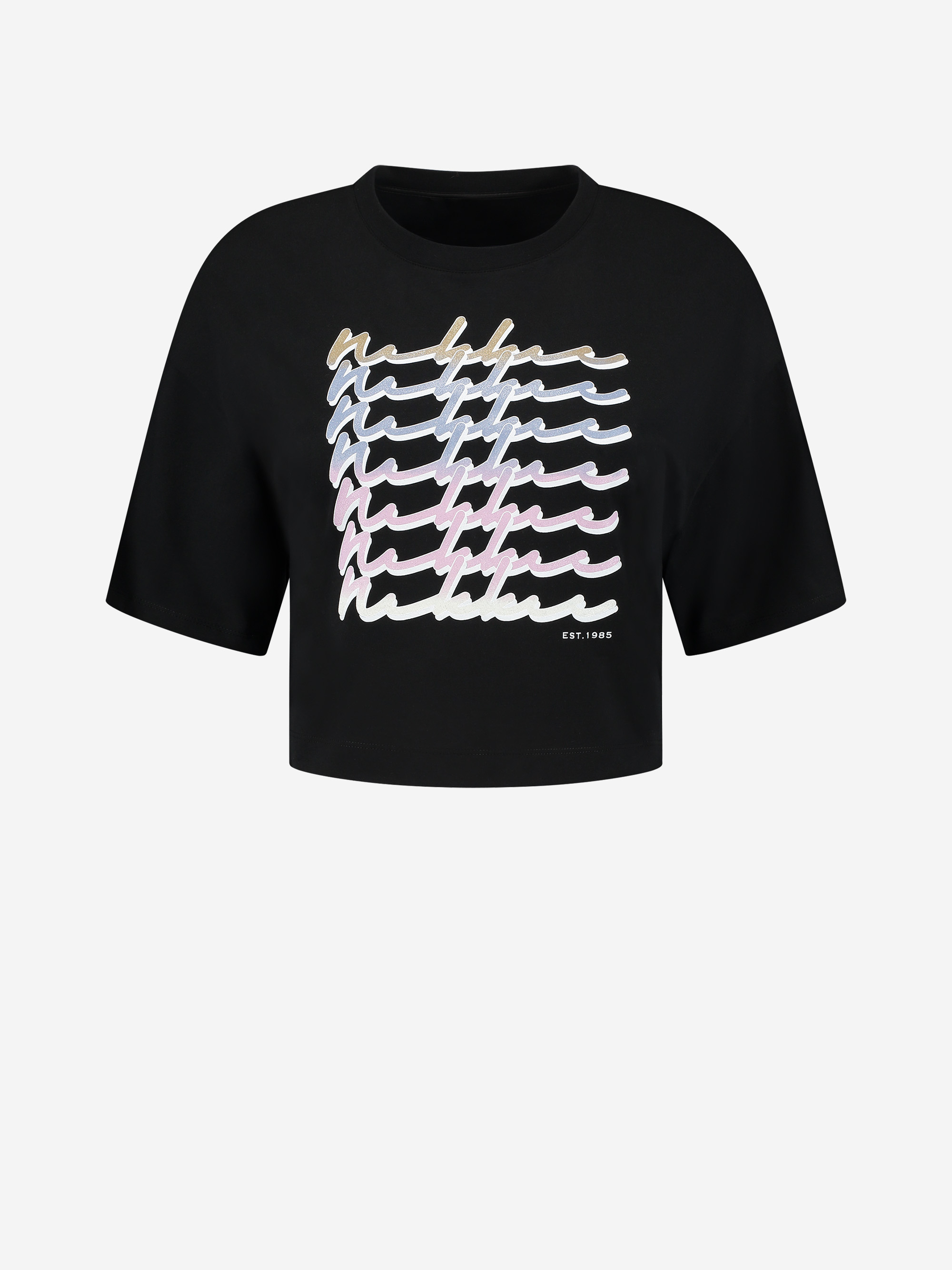 T-shirt with glitter print