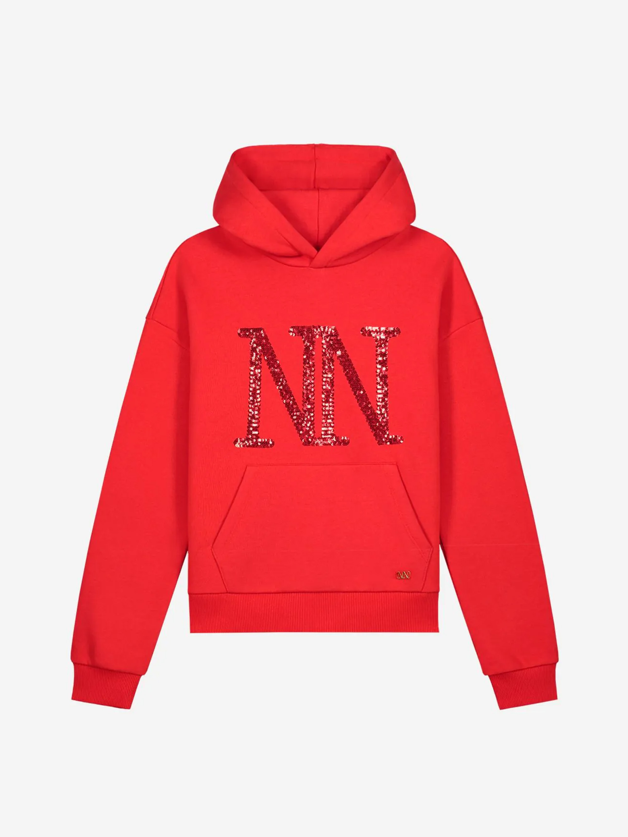 Hoodie met glitter logo