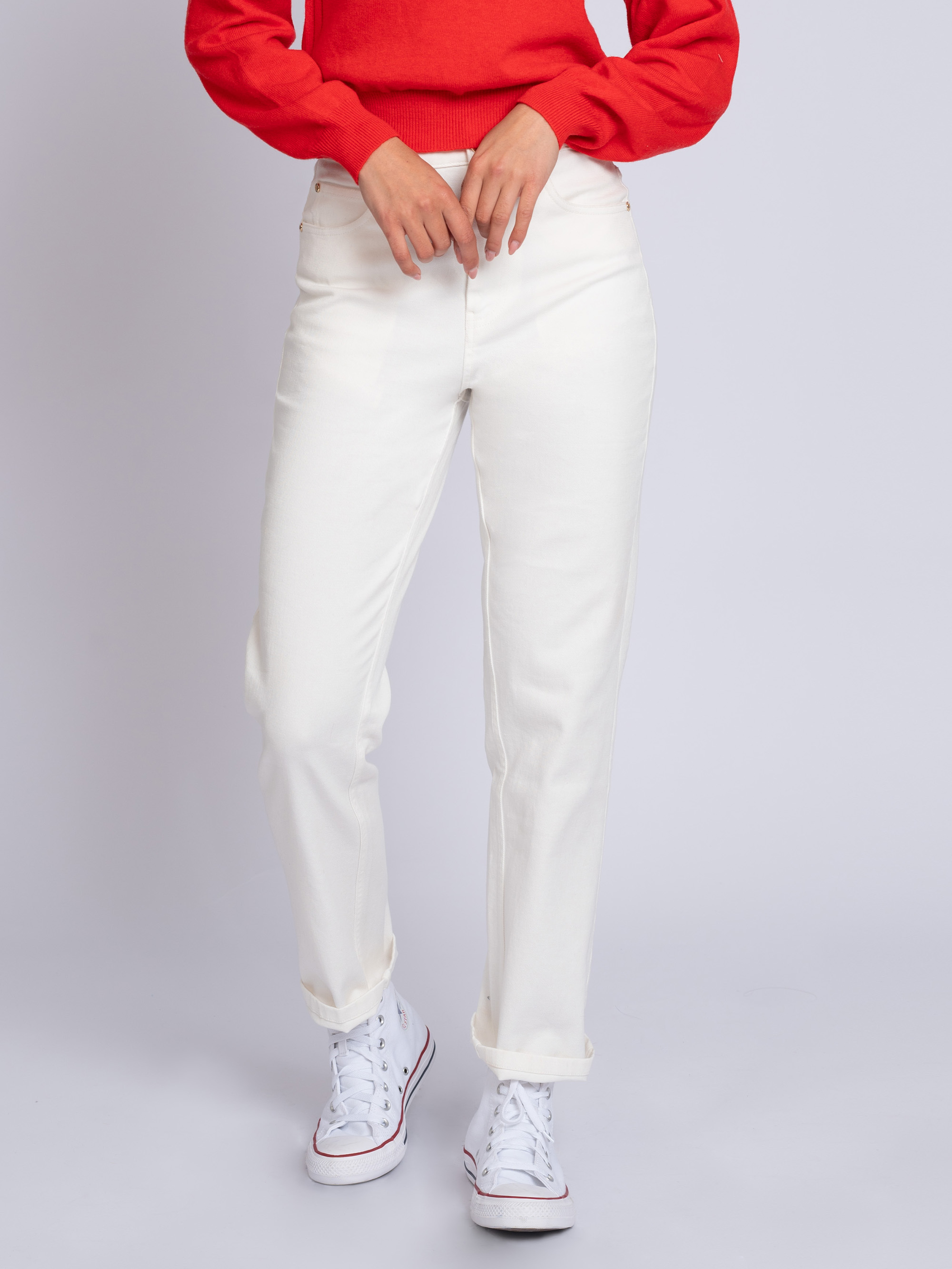 Jeans with straight legs and NIKKIE details