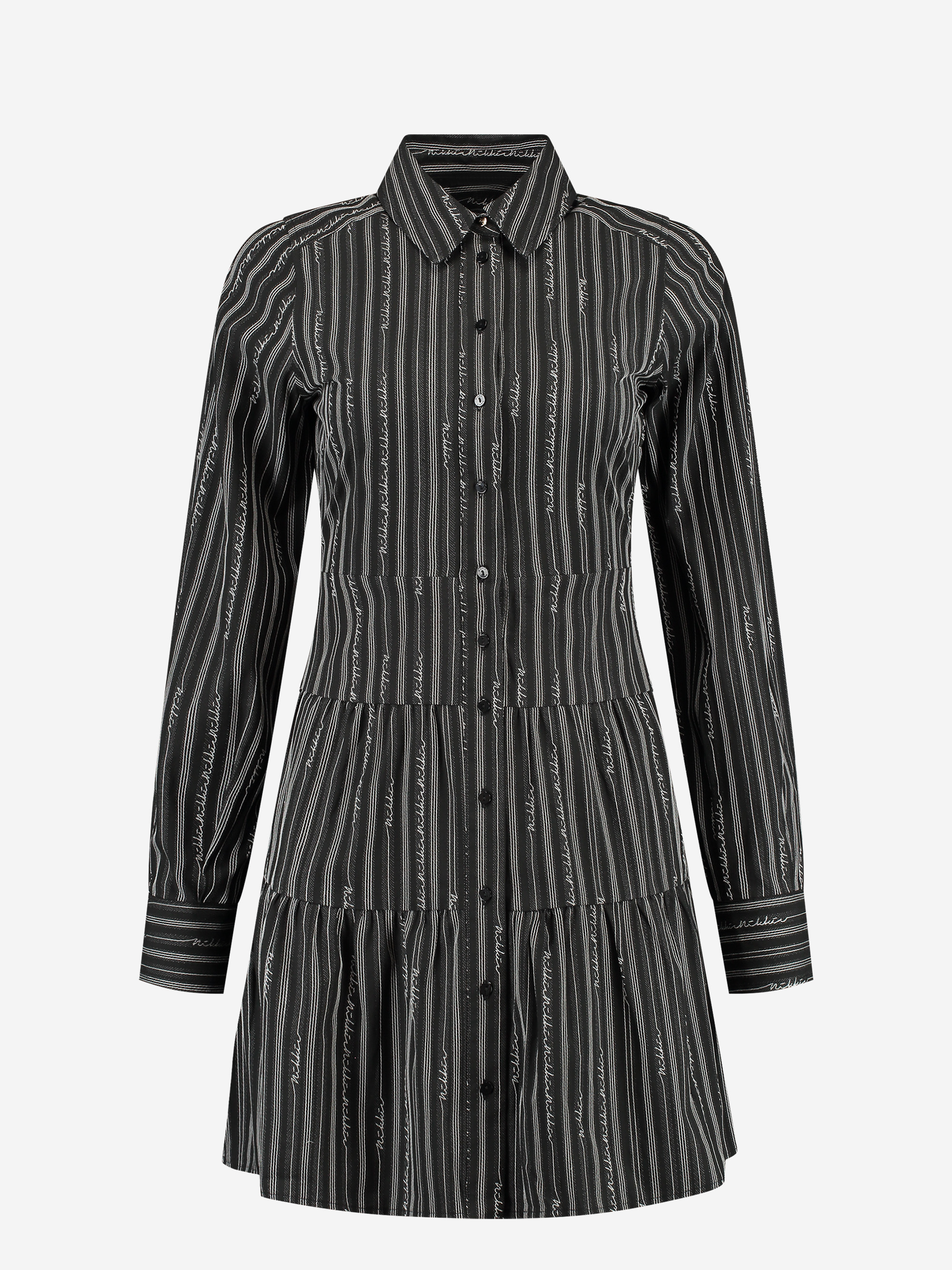 Dress with logo pattern