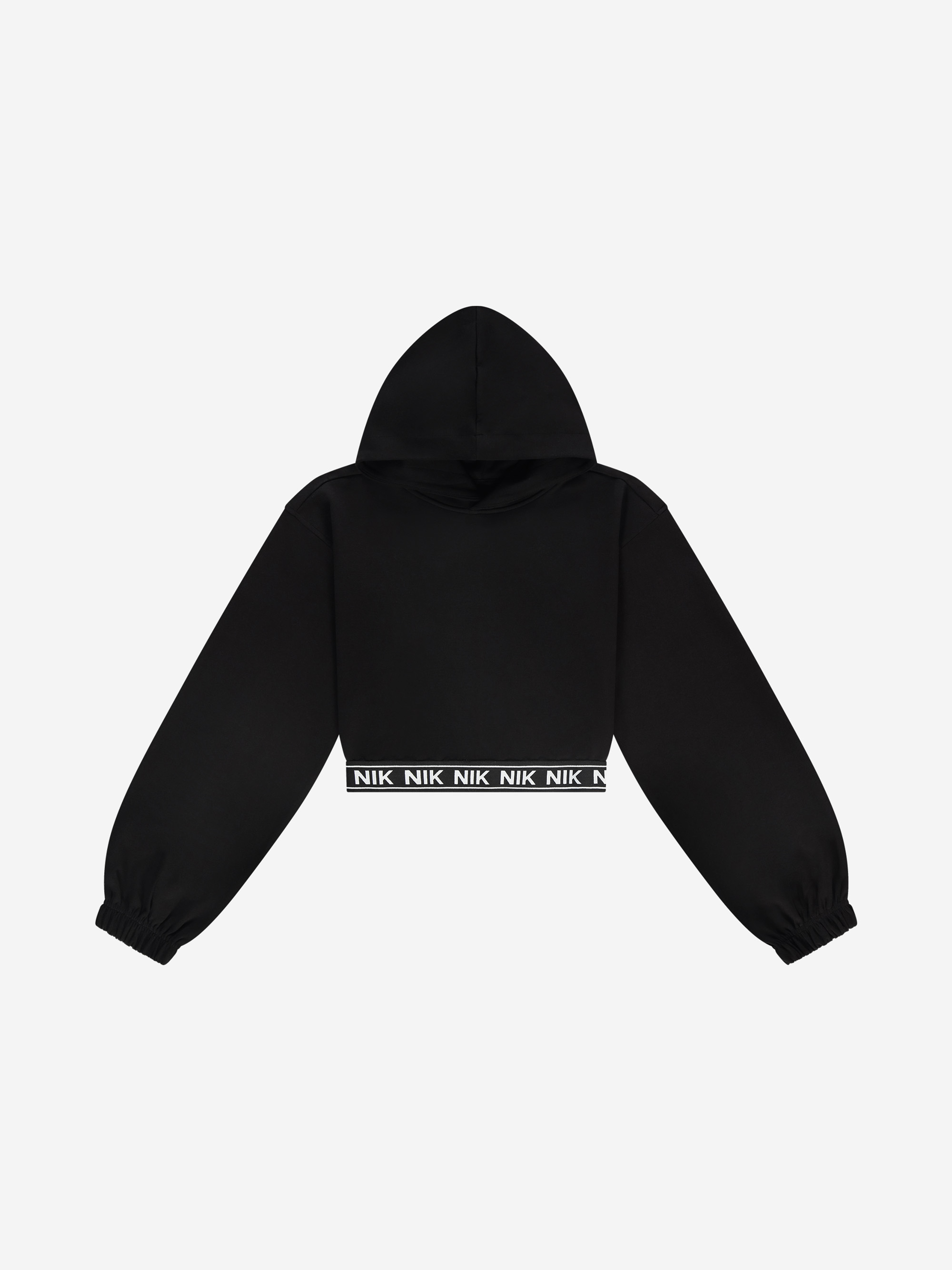 Cropped hoodie met NIK&NIK band