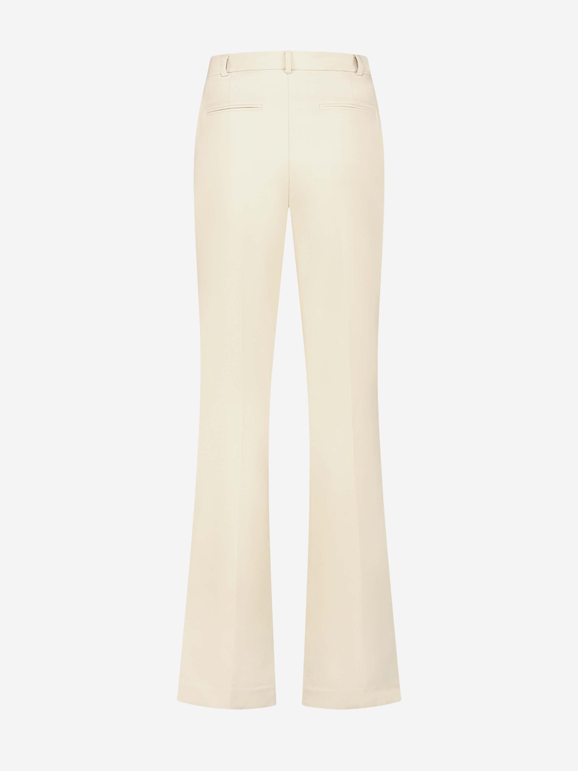 Fitted trousers with mid rise